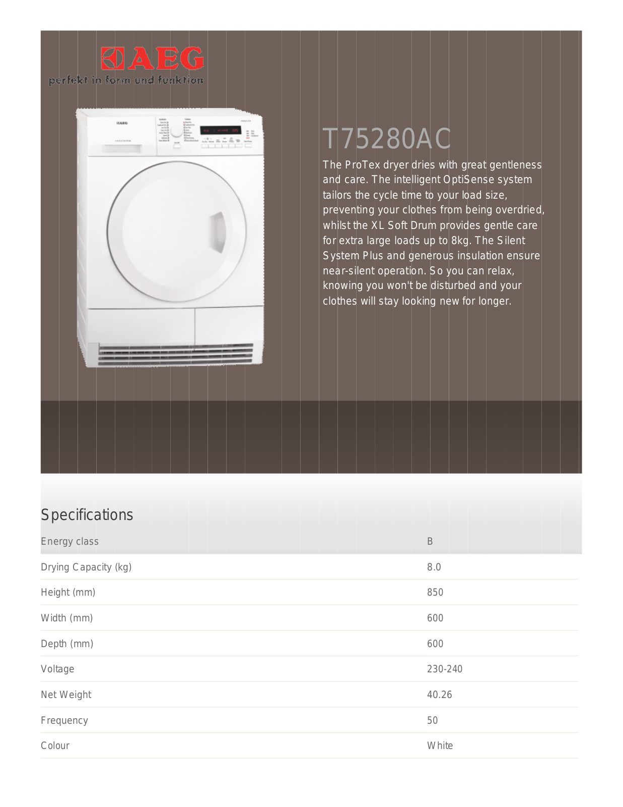 AEG T76485AH User Manual