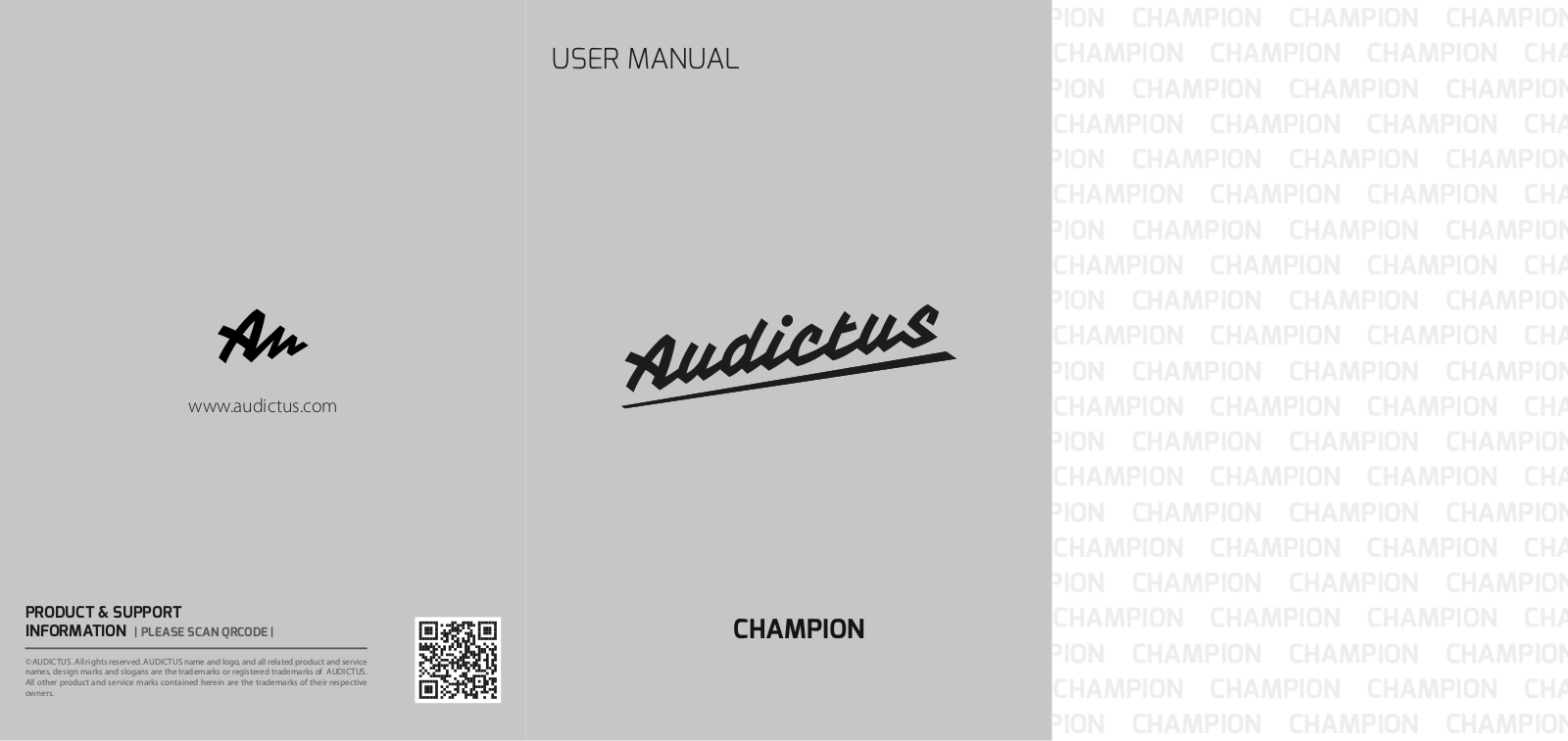 AUDICTUS Champion User guide - ManualMachine.com