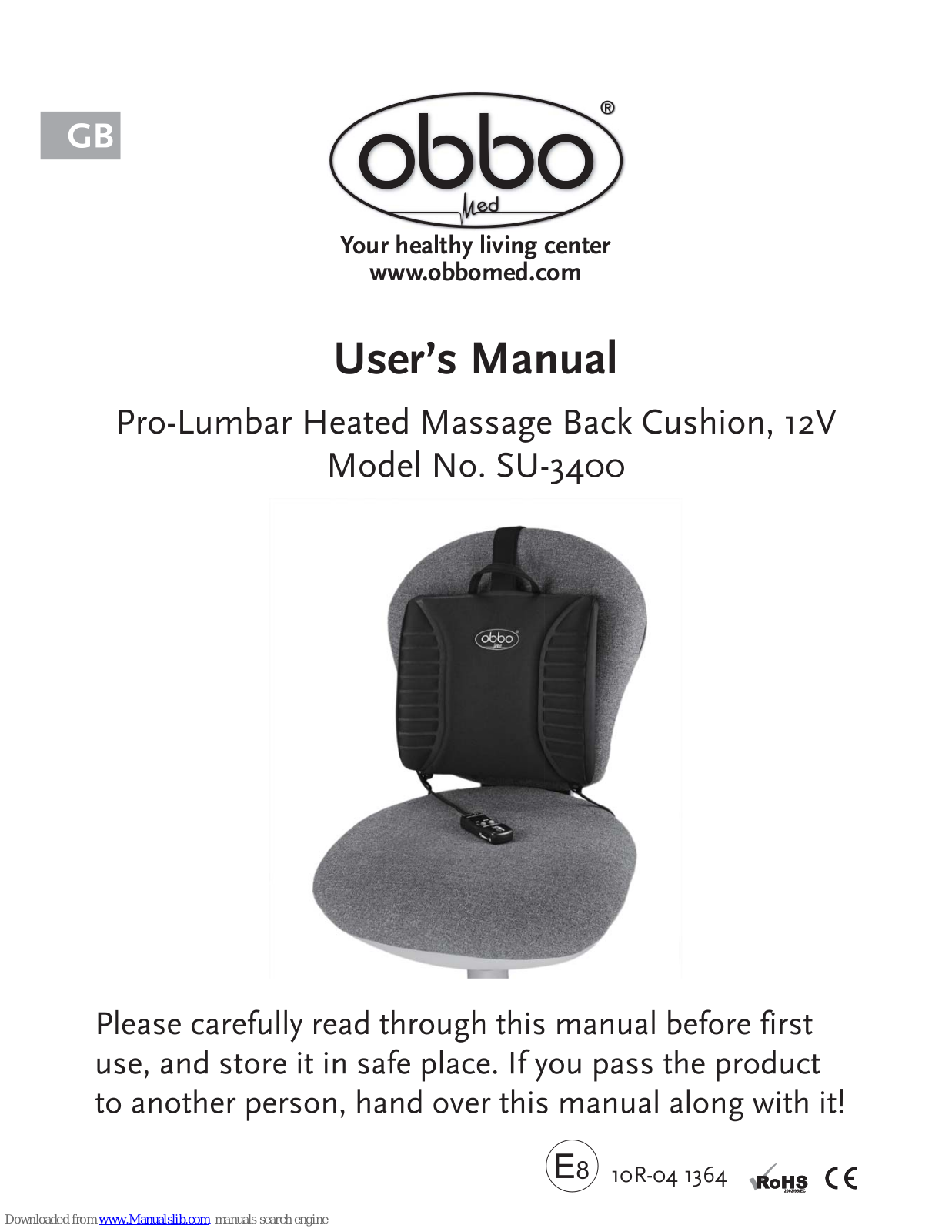 Obbo SU-3400 User Manual