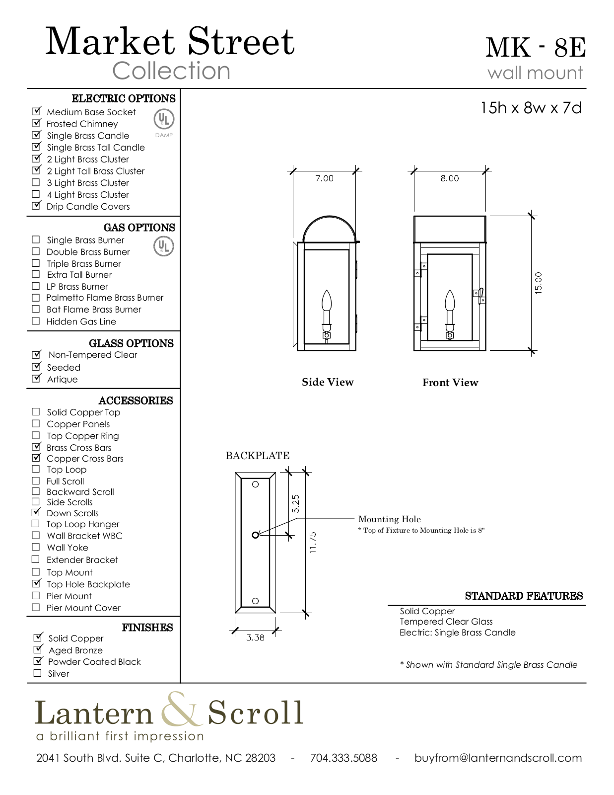 Lantern & Scroll LASC1223 Specifications - ManualMachine.com