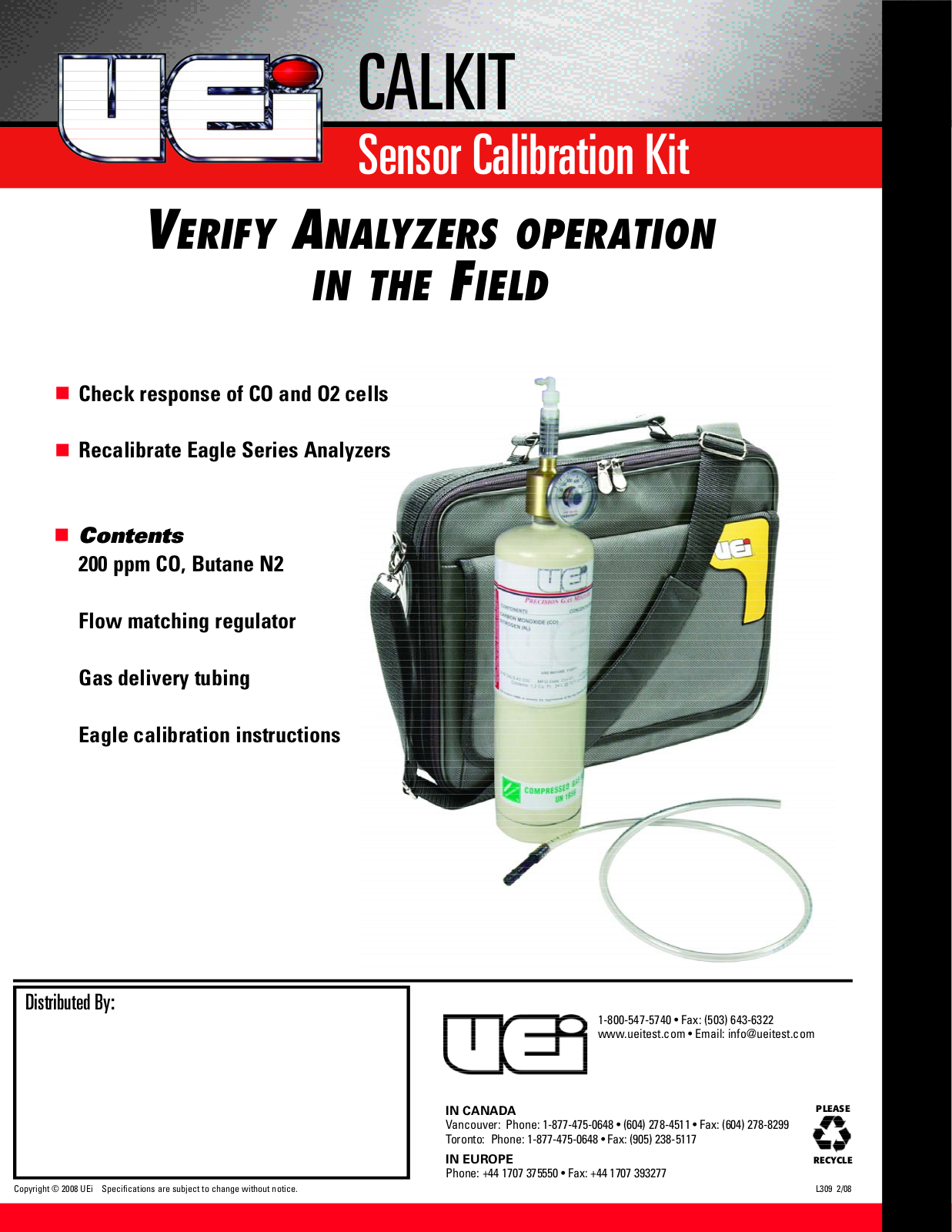 Universal Enterprise CALKIT User Manual