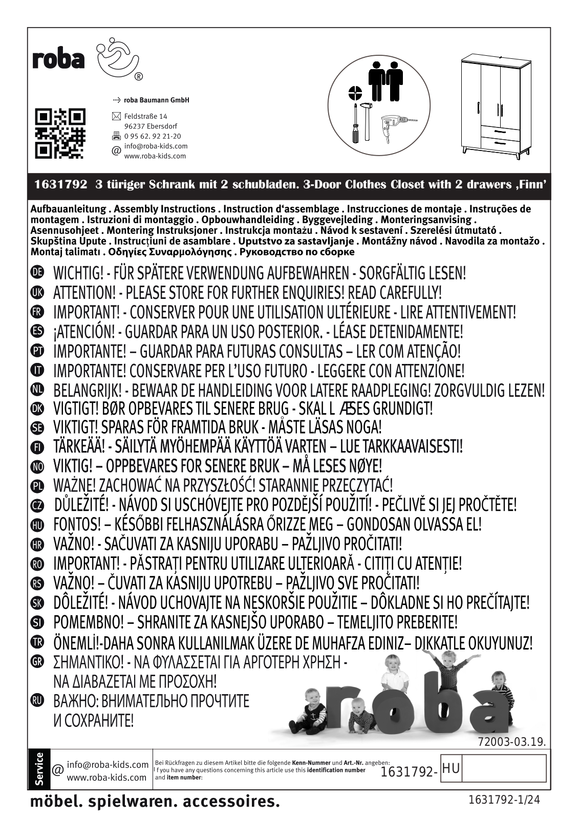 roba Constantin Assembly instructions