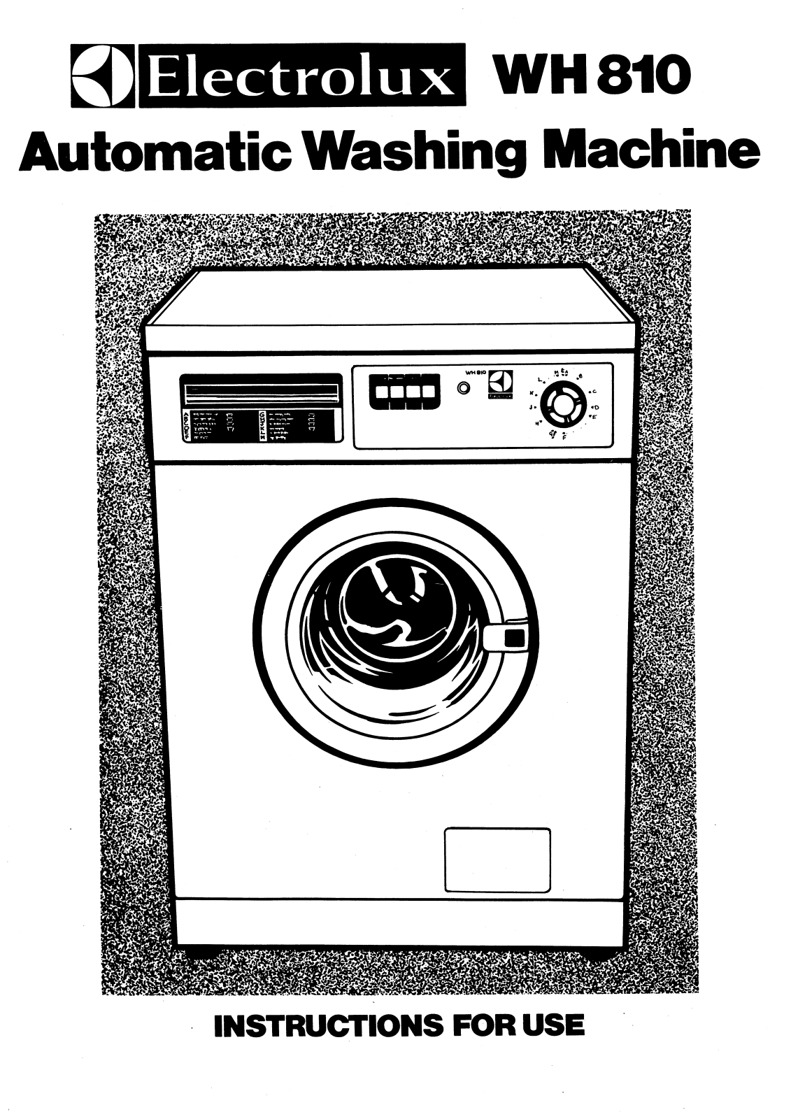 Electrolux WH 810 User Manual
