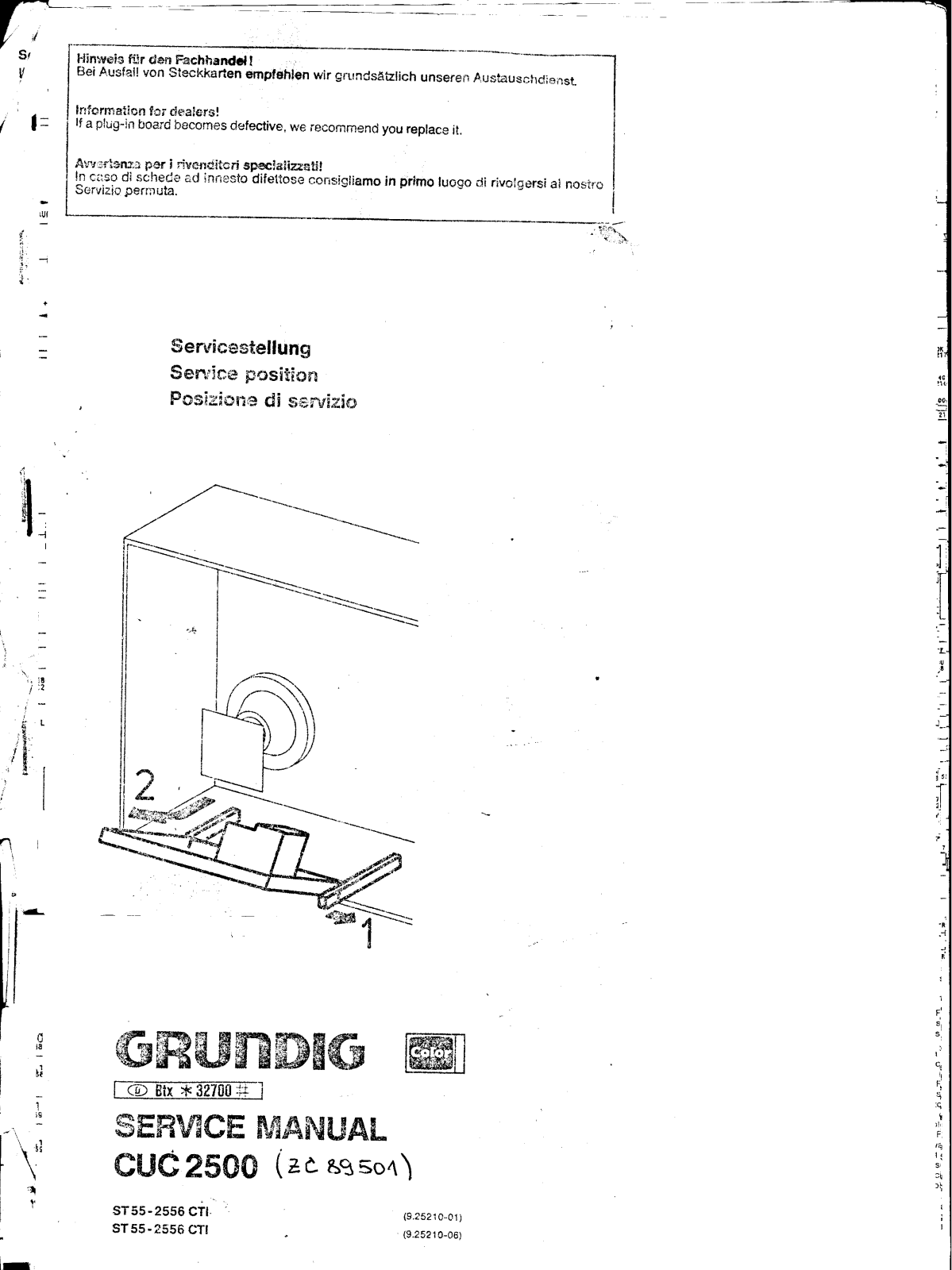 Grundig CUC-2500 Service Manual