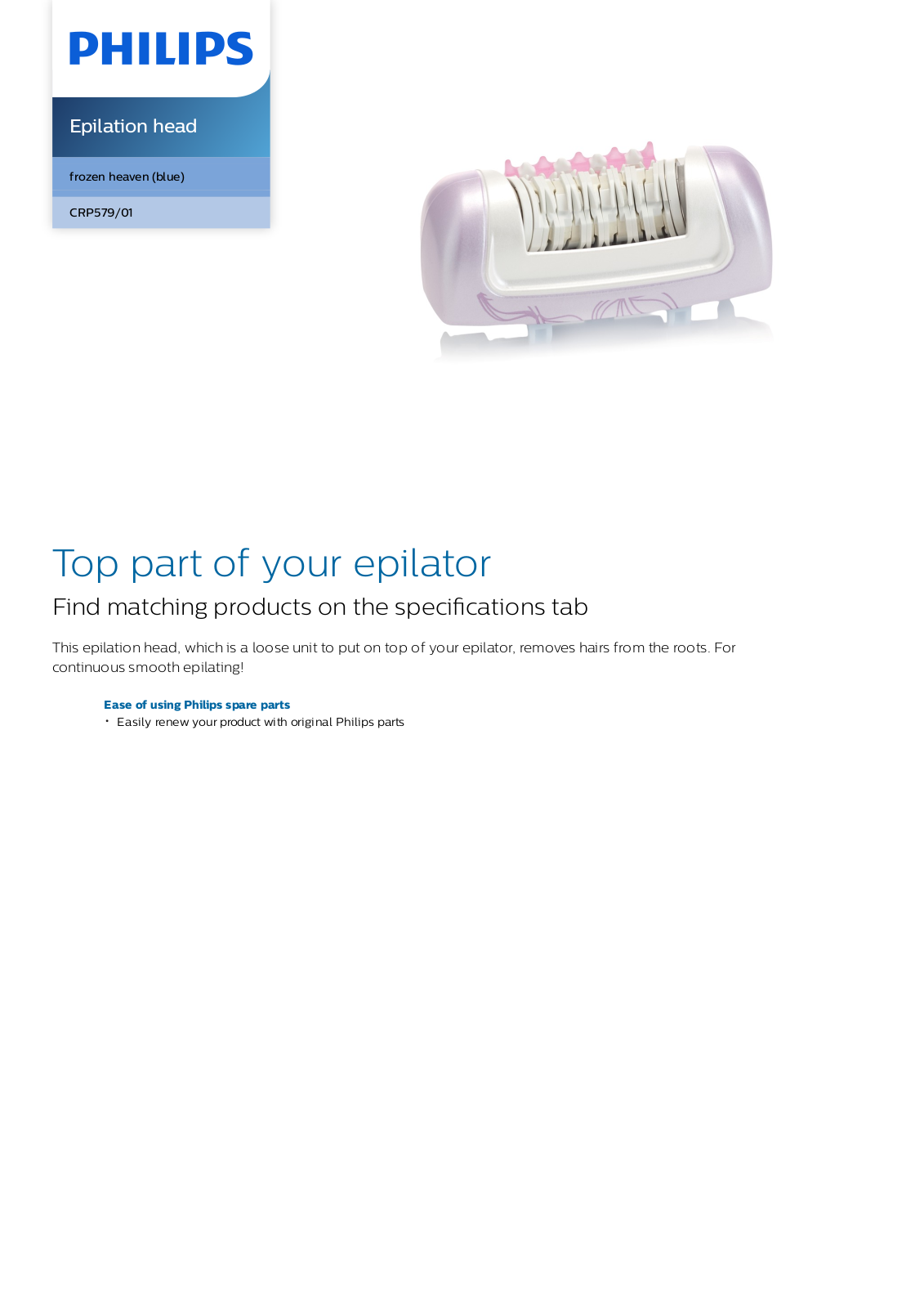 Philips CRP579/01 leaflet - ManualMachine.com