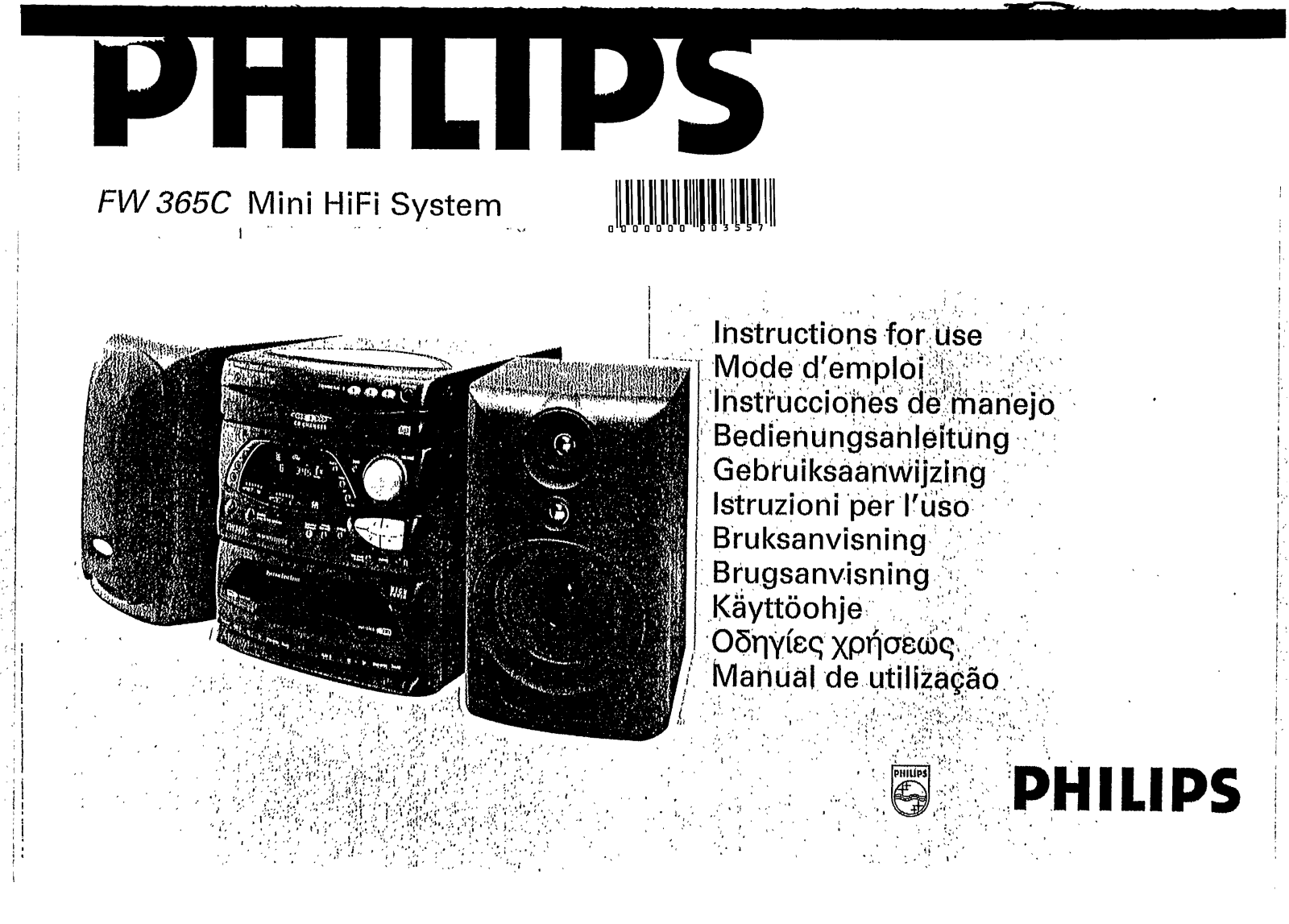 Philips FW365C/22, FW365C/37, FW365C/22G User Manual