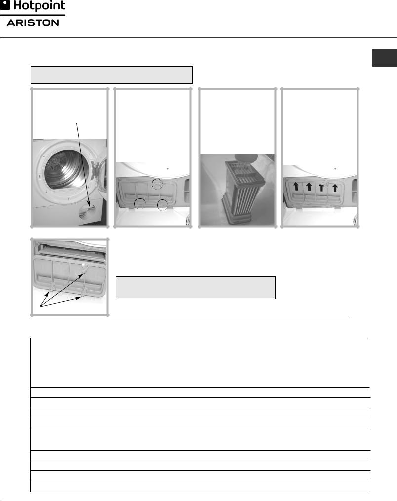 HOTPOINT/ARISTON TCL 93B 6H/Z1 (FR) User Manual