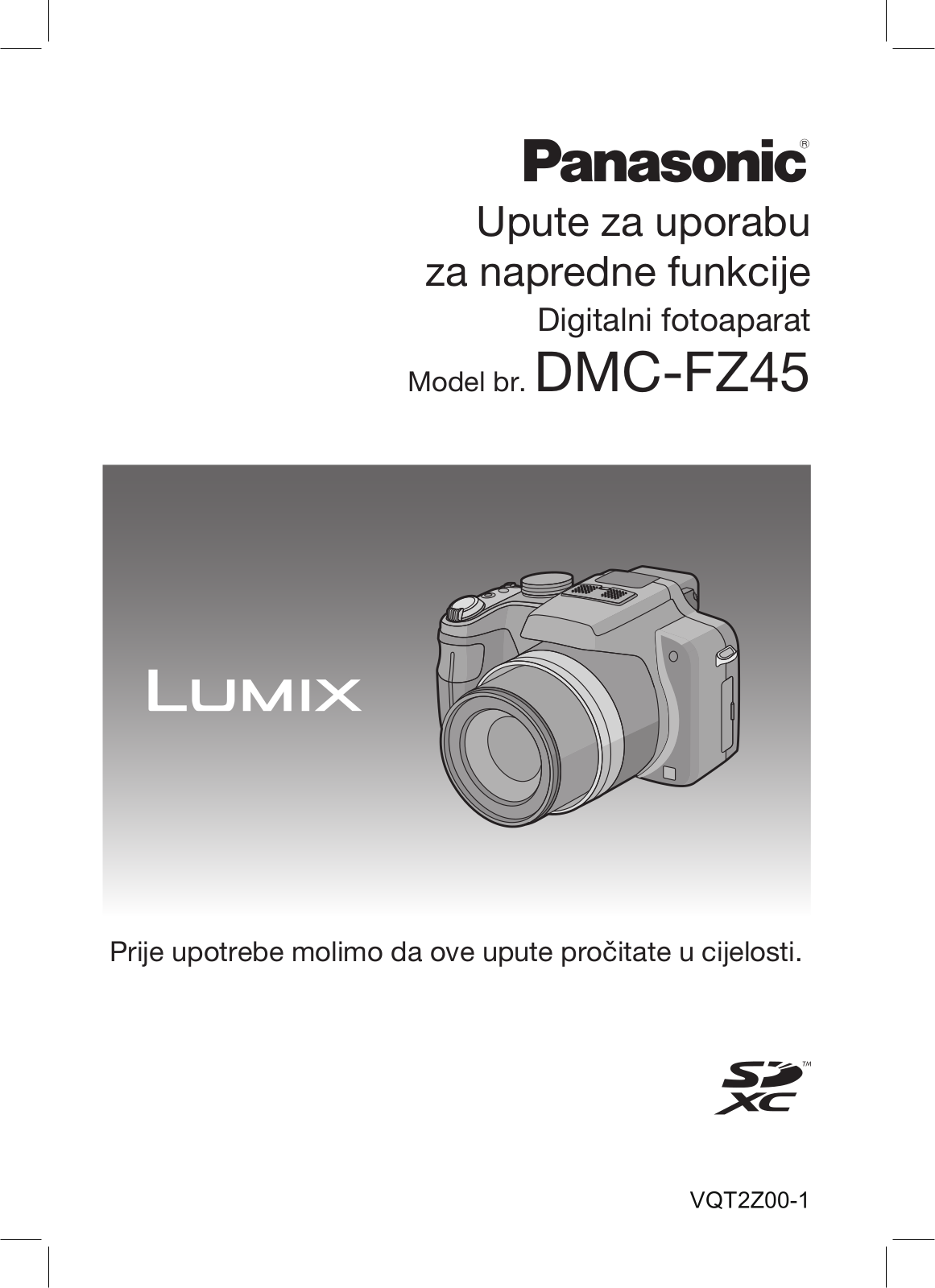 PANASONIC DMCFZ45 User Manual