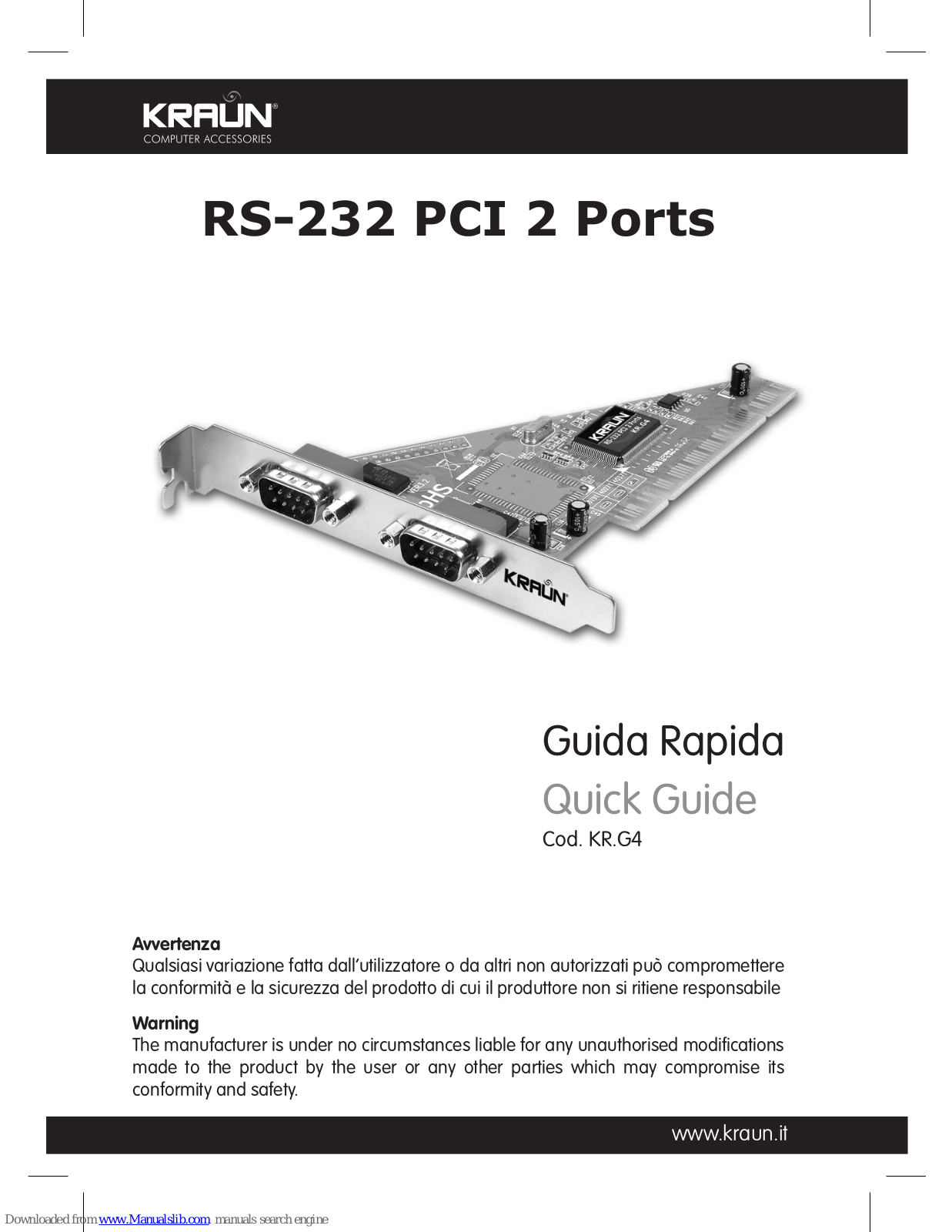 Kraun RS-232 Quick Manual