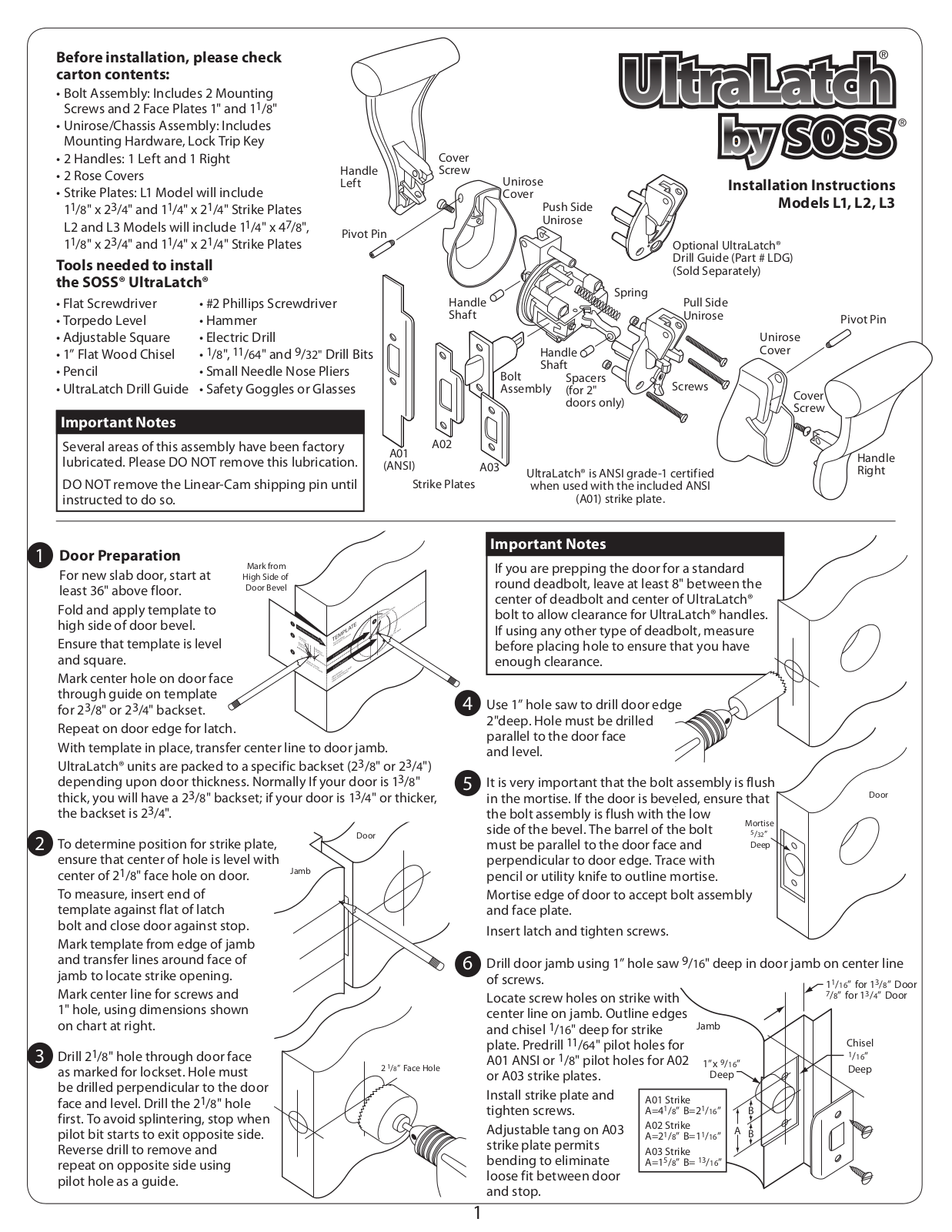 SOSS RVW1013 Assembly - ManualMachine.com
