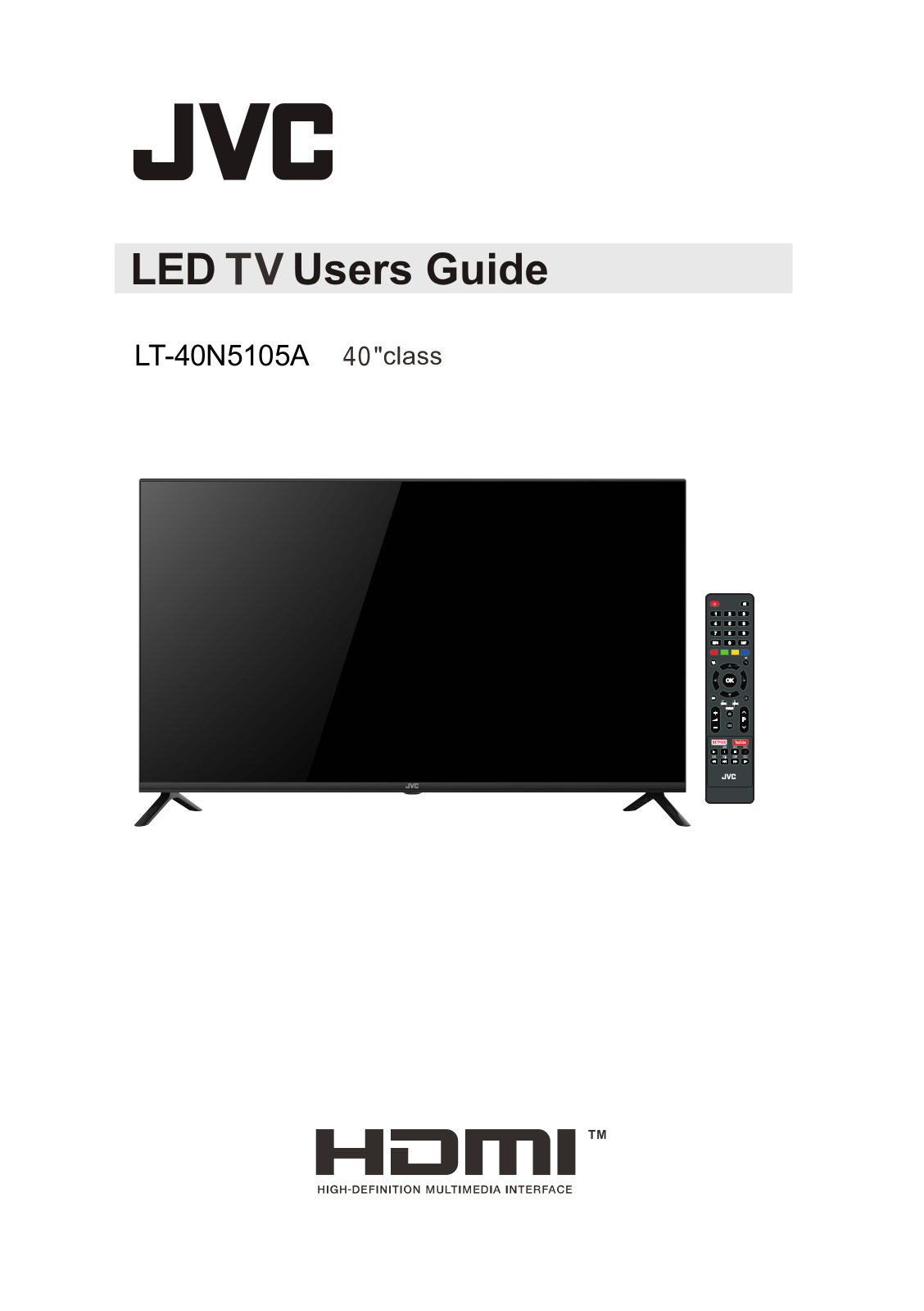 JVC LT-40N5105A User Manual