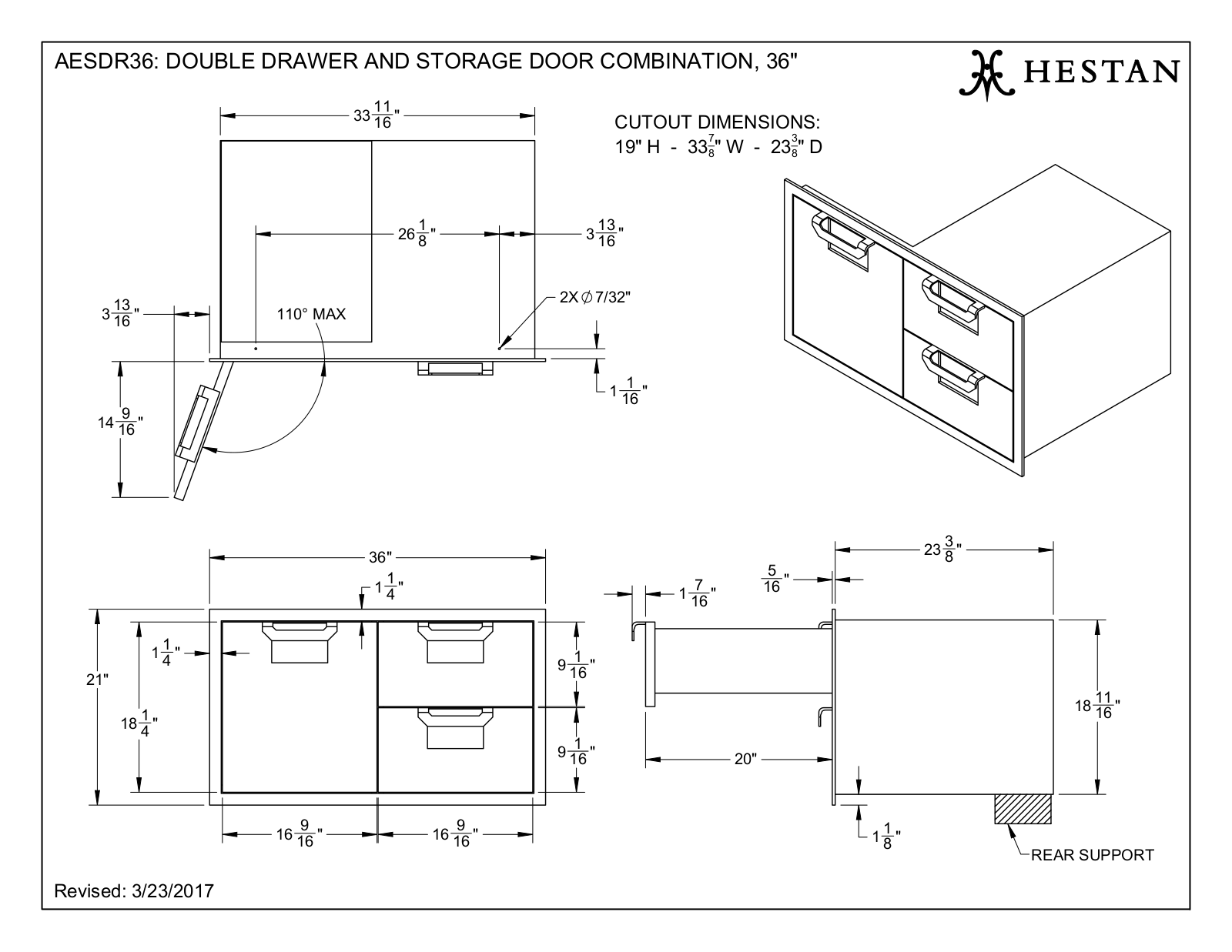 Hestan AESDR36 User Manual