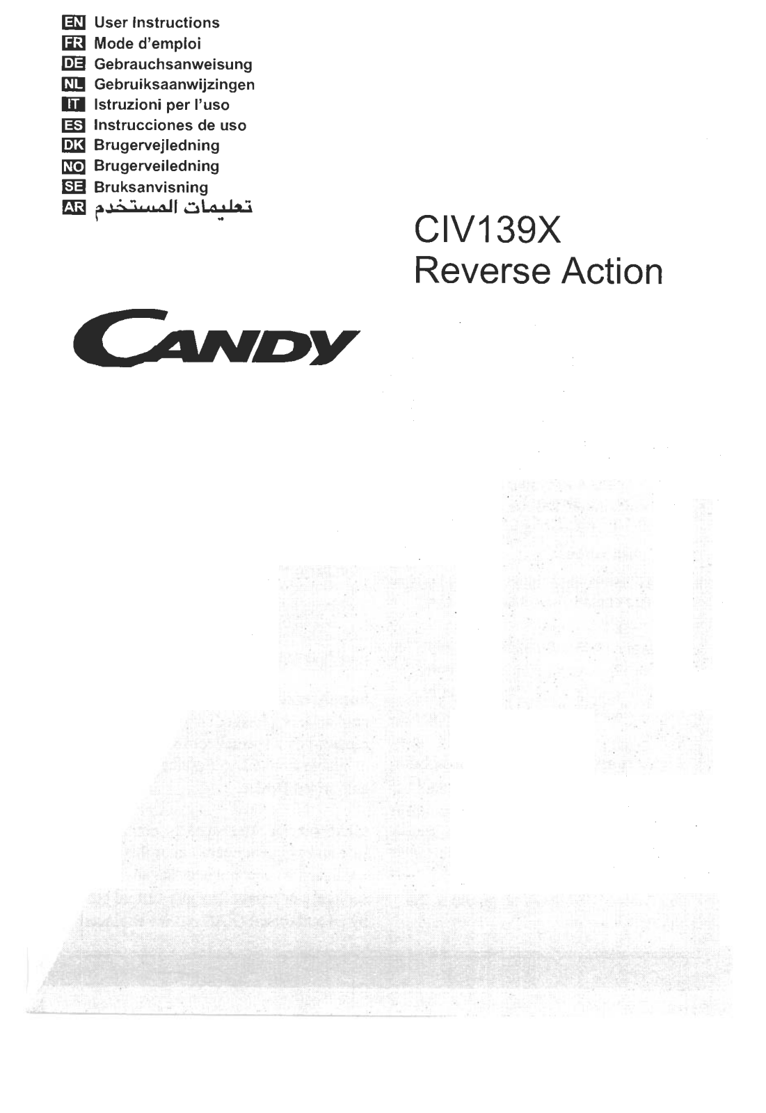 CANDY CIV139X User Manual