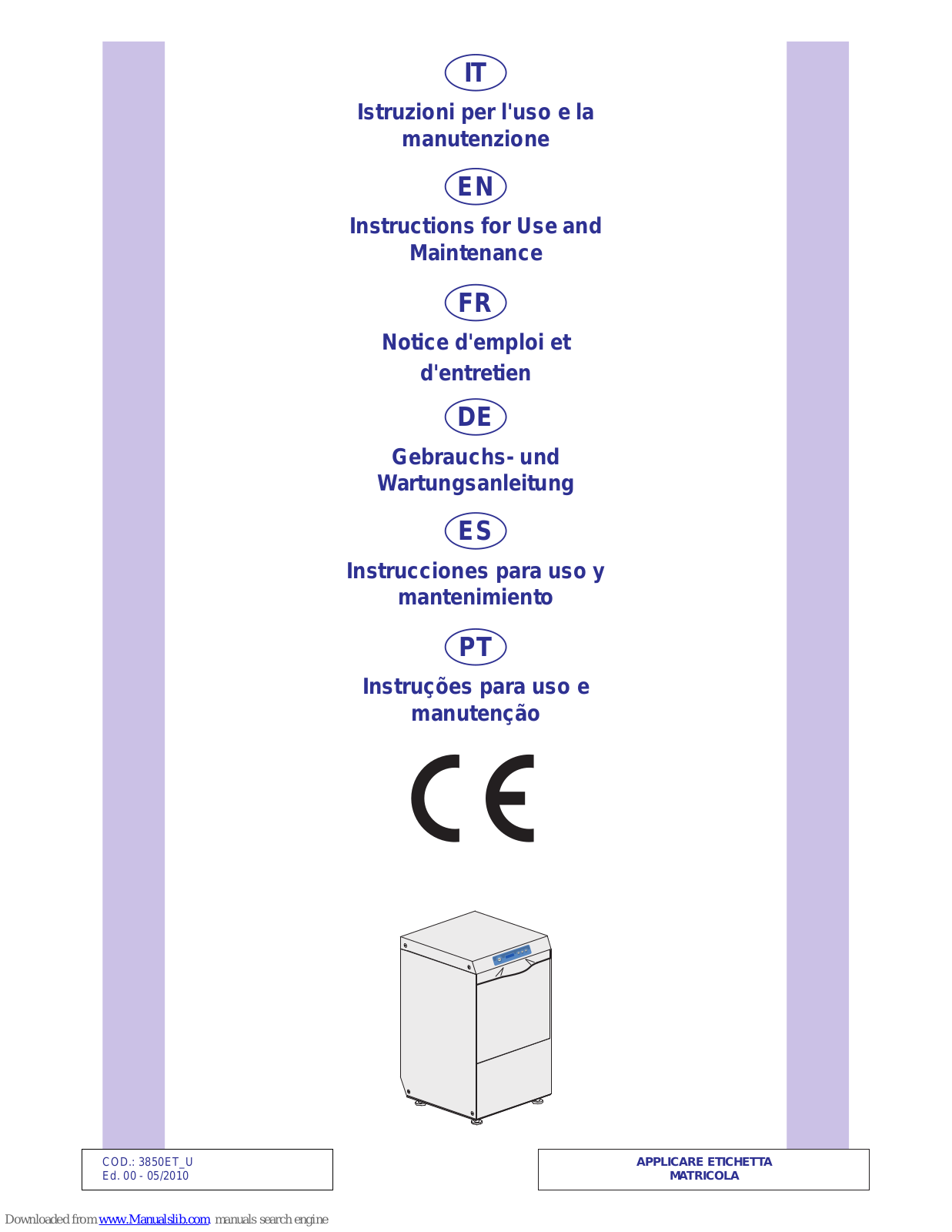 kromo premium 50 Instructions For Use And Maintenance Manual