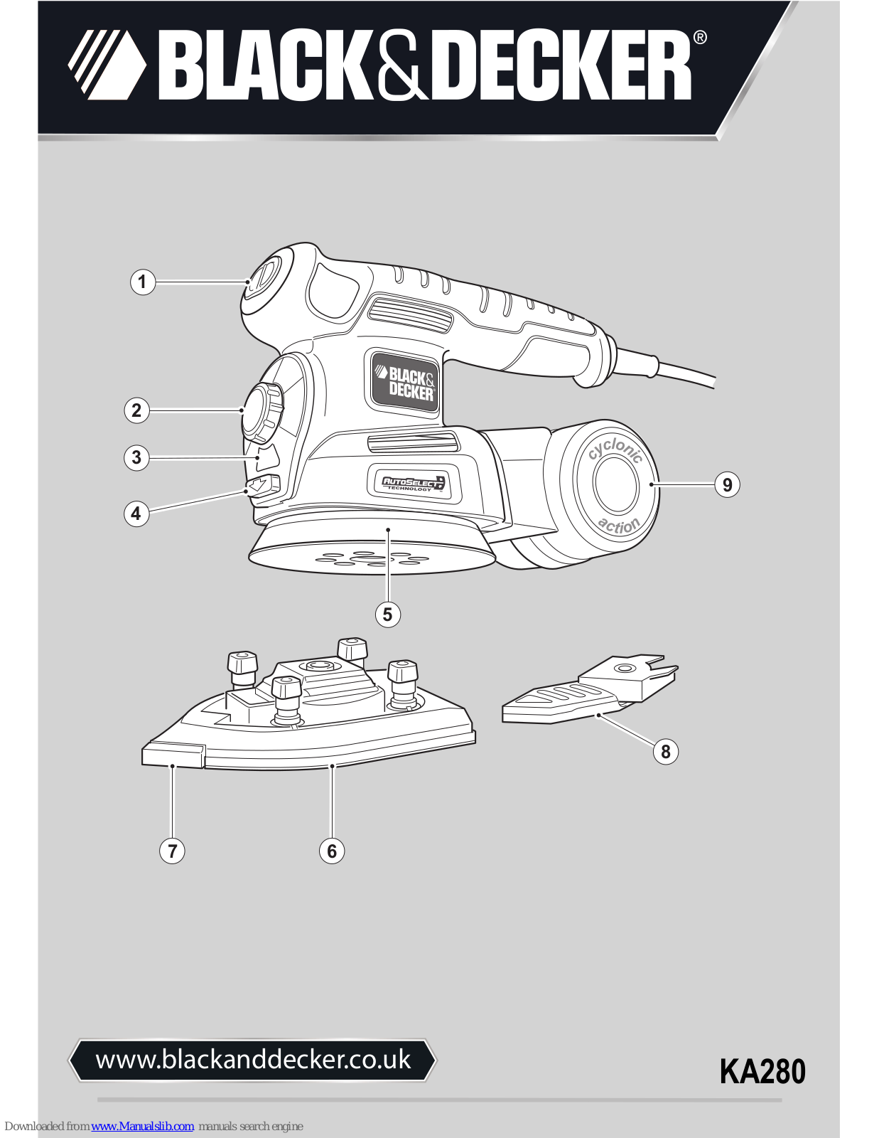 Black & Decker KA280-XE, KA280L Original Instructions Manual