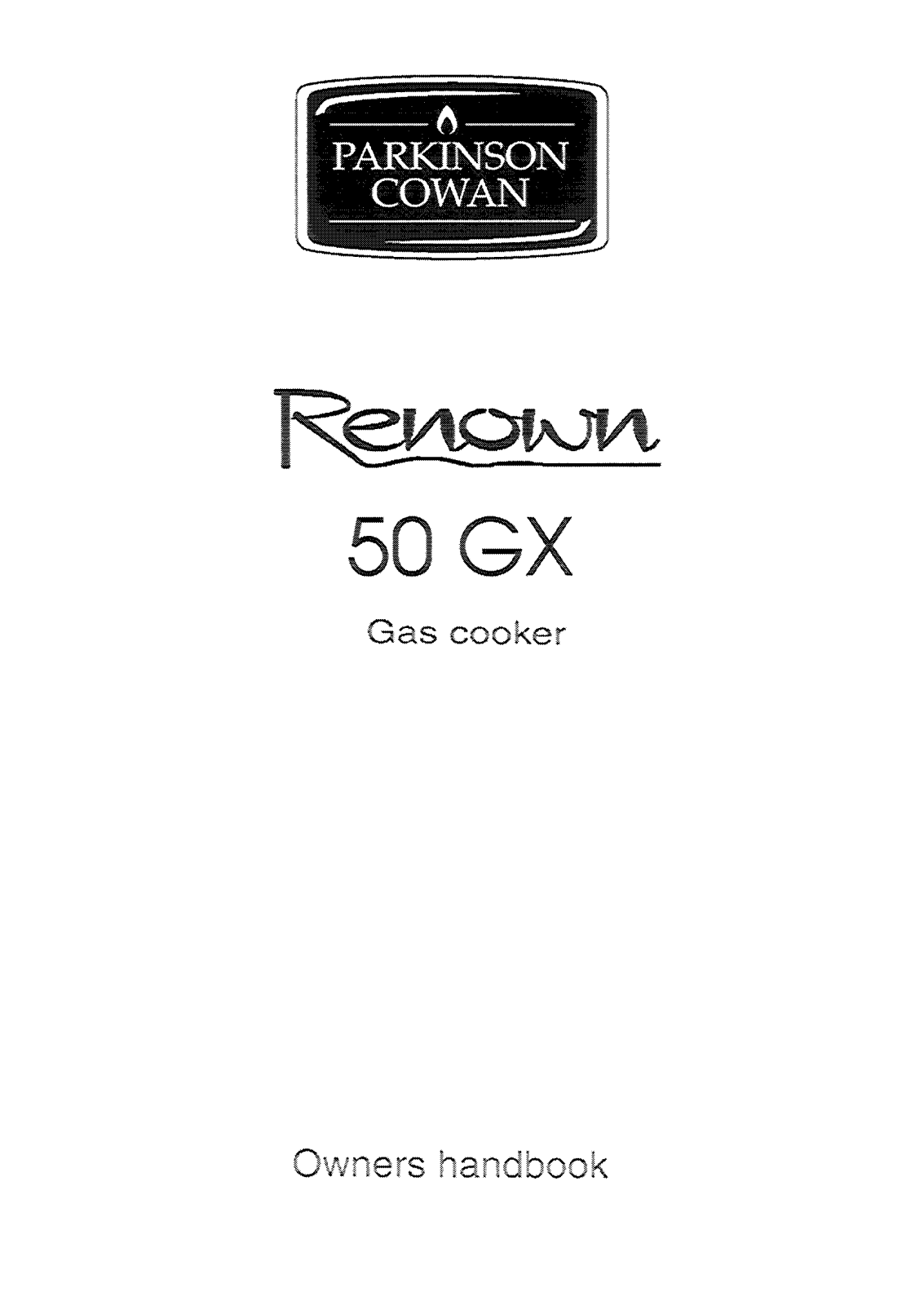 Parkinson Cowan REN50GXWN User Manual