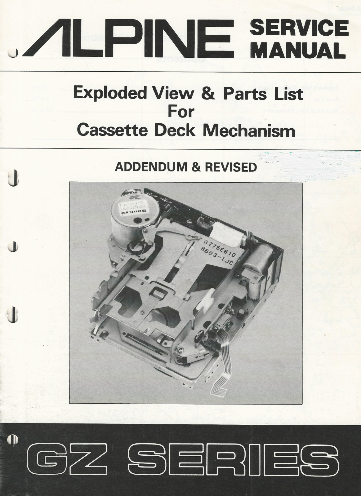 Alpine GZ Service Manual