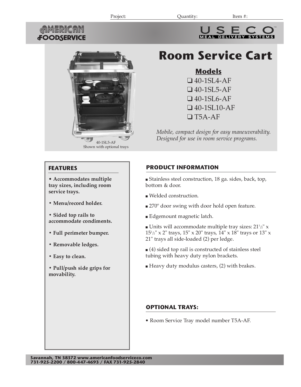 Useco T5A-AF User Manual