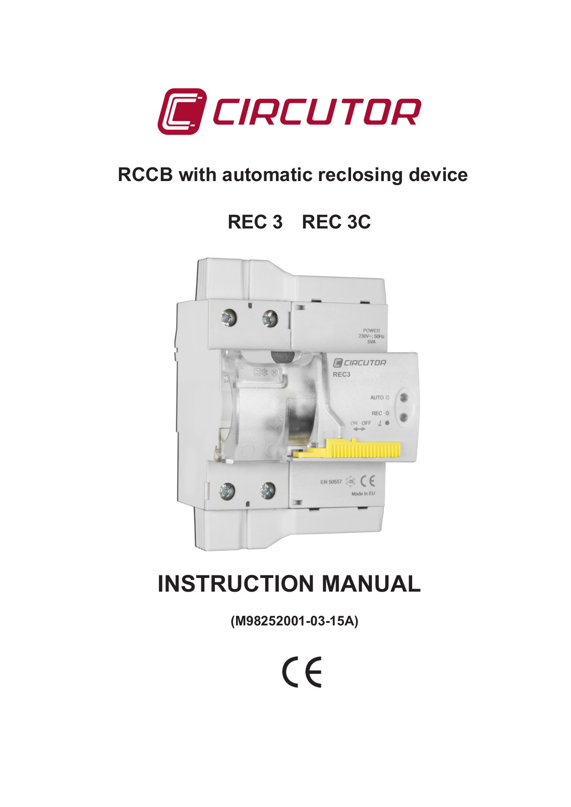 CIRCUTOR REC3 User Manual