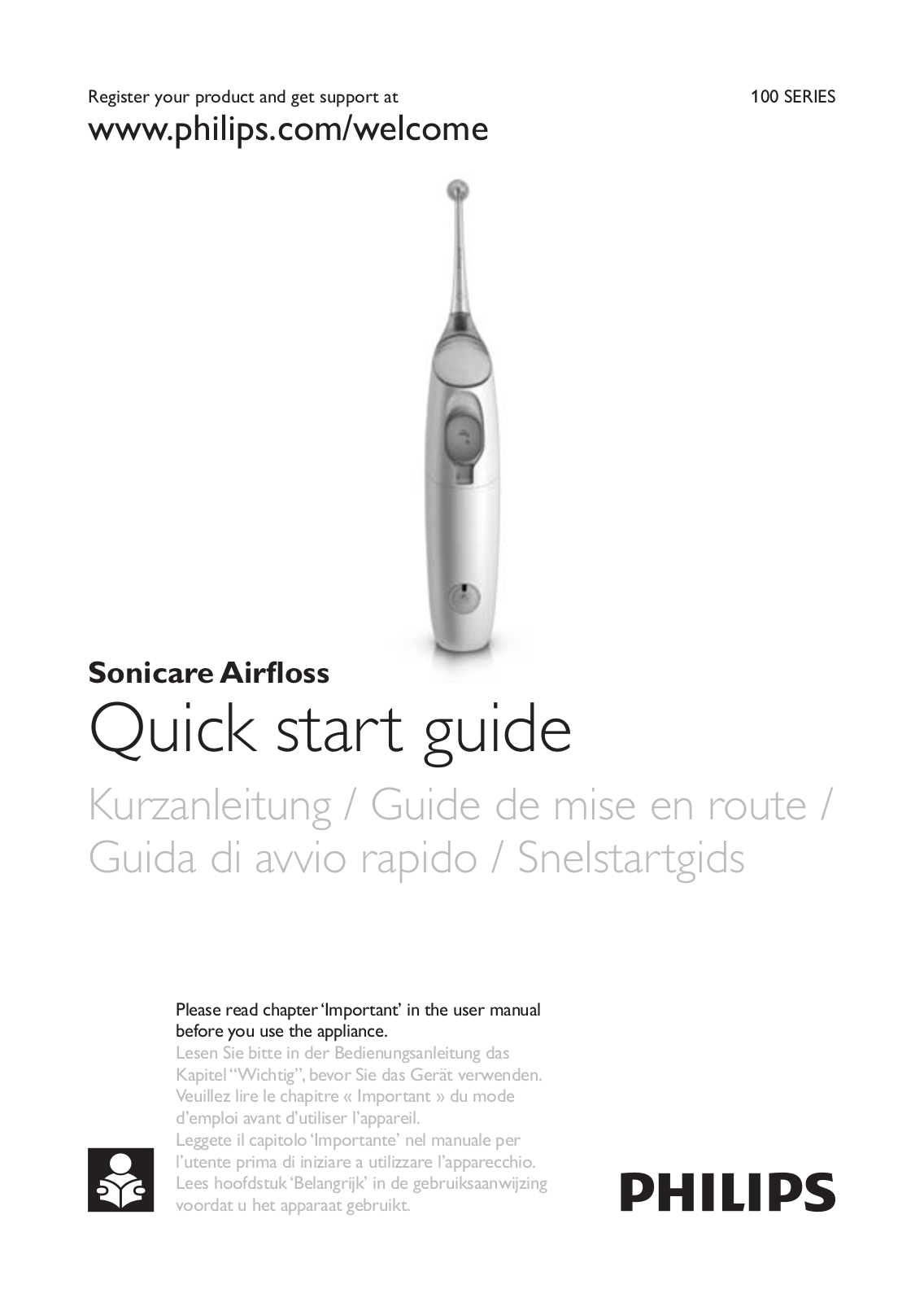 Philips Sonicare AirFloss Micro-jet Interdentaire User Manual