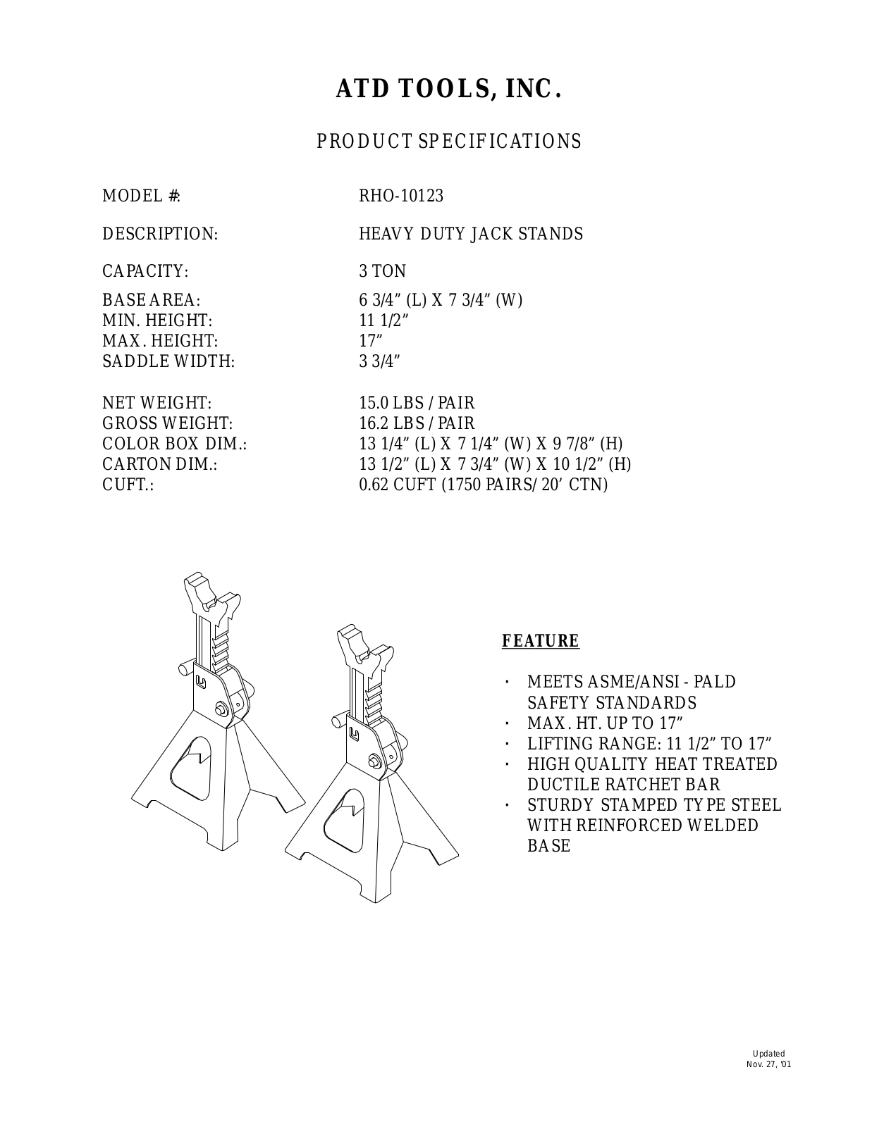 ATD Tools RHO-10123 User Manual