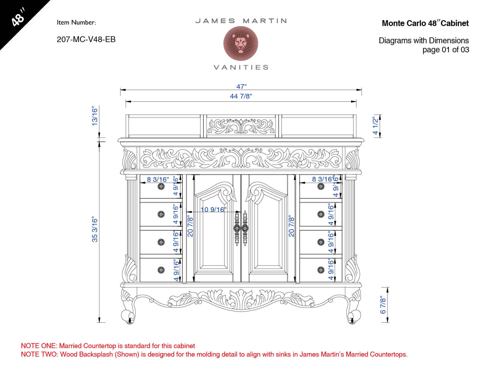 James Martin 207MCV48EB Diagram