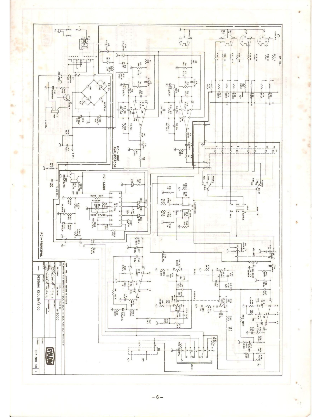 Aiko A-3000 Schematic