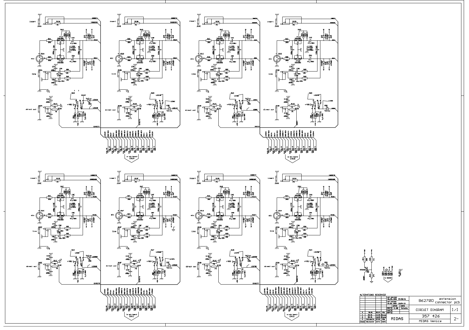 Midas 86270d User Manual