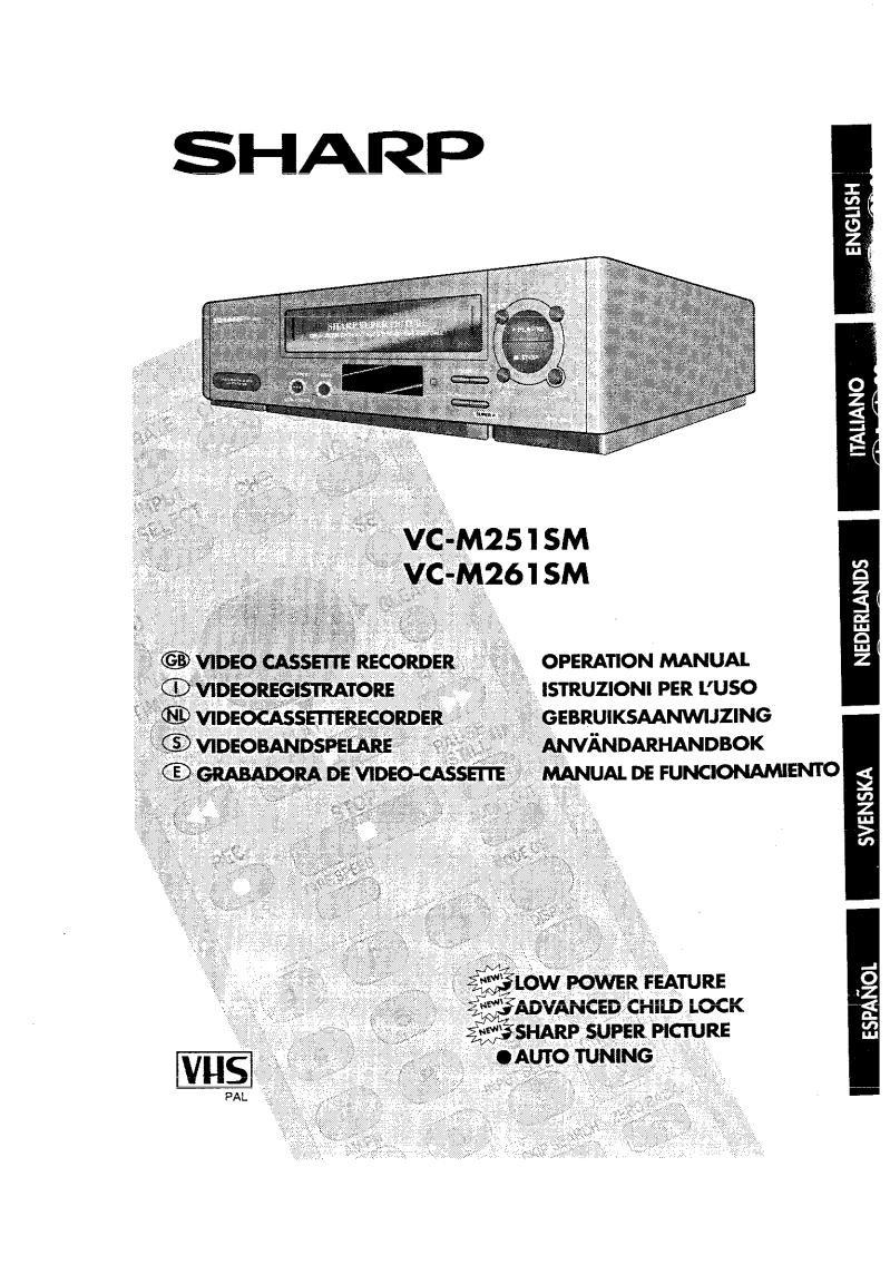 SHARP VC-M251SM, VC-M261SM User Manual