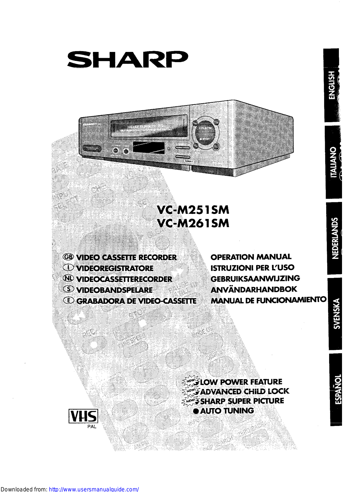 SHARP VC-M251SM, VC-M261SM User Manual