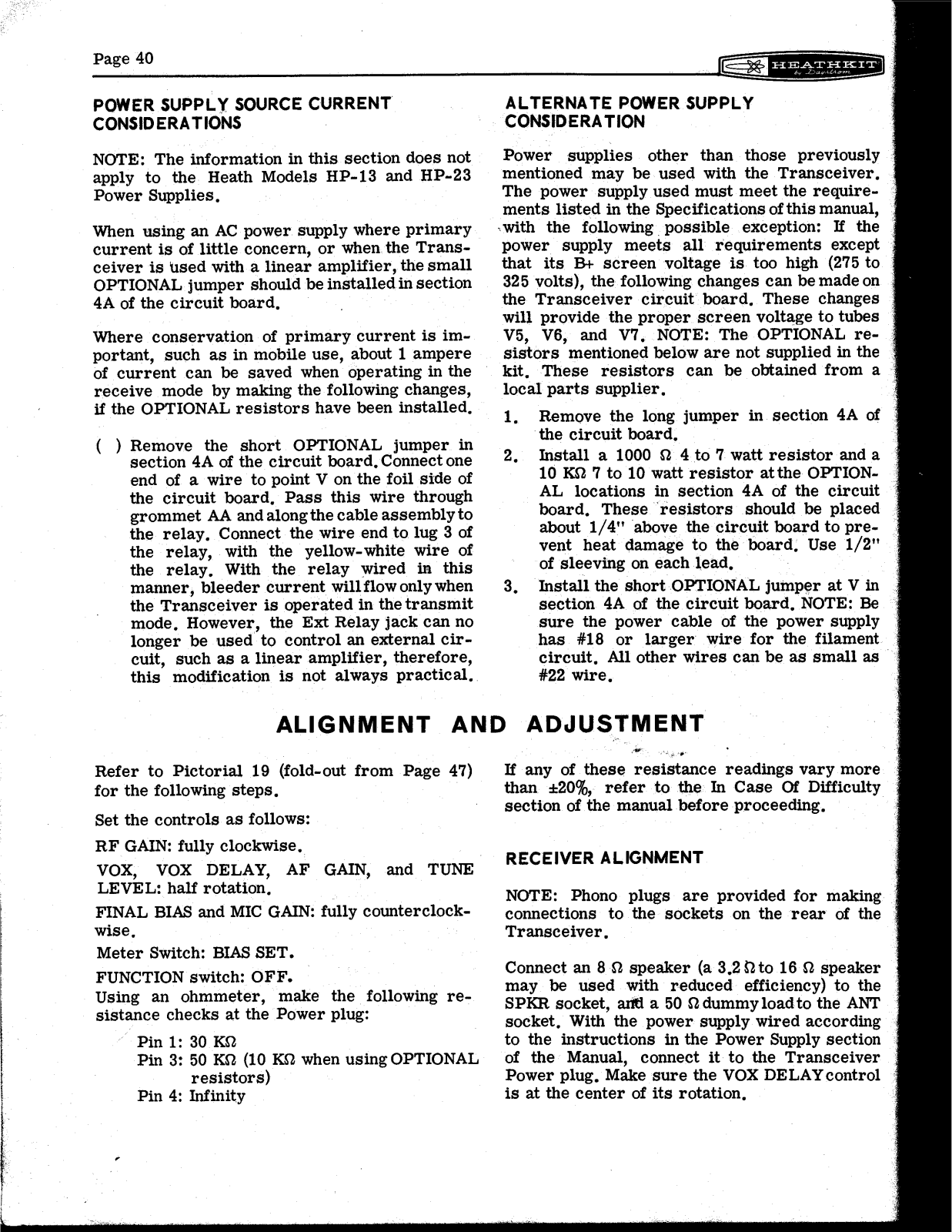 HEATHKIT HW-12a User Manual (PAGE 40)