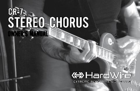 DigiTech CR-7 Stereo Chorus Owner’s Manual