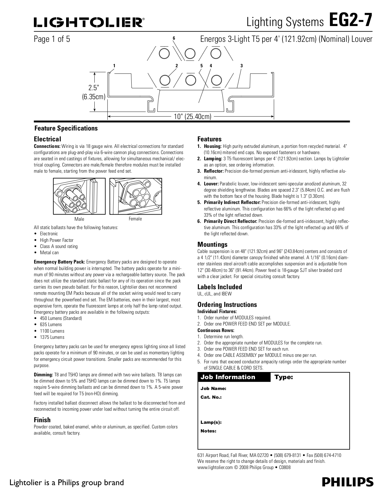 Lightolier EG2-7 User Manual