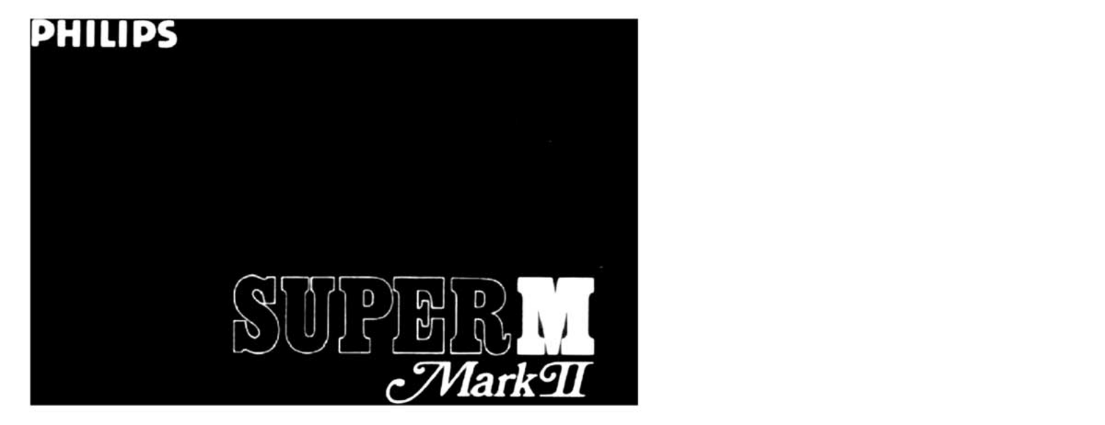 Philips Super M Mk2 Owners manual