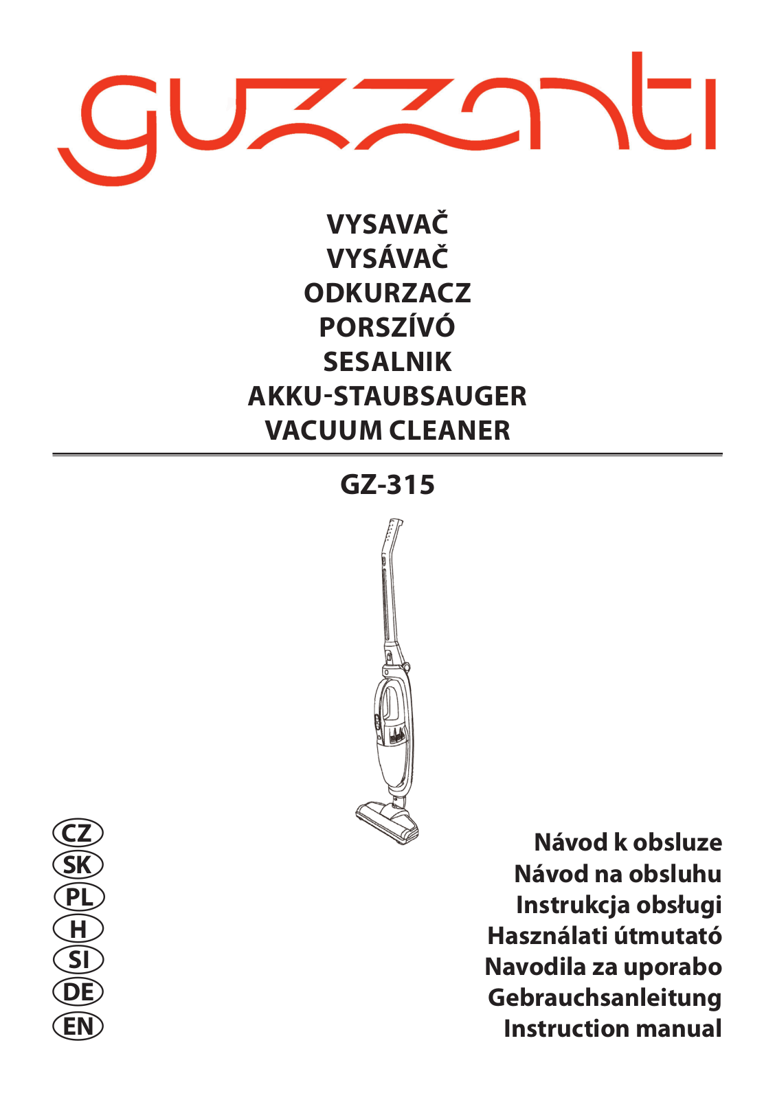 Guzzanti GZ 315 User Manual