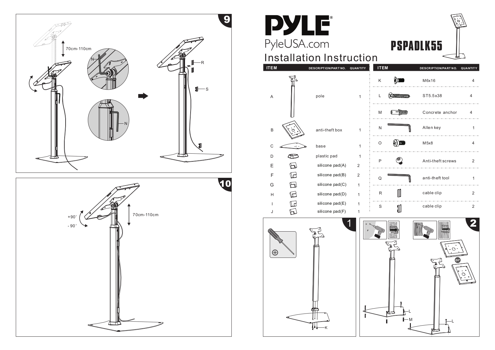 Pyle PSPADLK55 User guide - ManualMachine.com