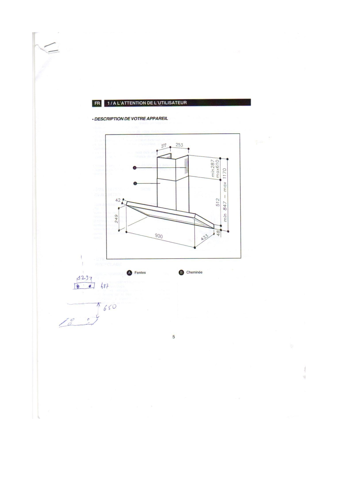 BRANDT AD770XE1 User Manual