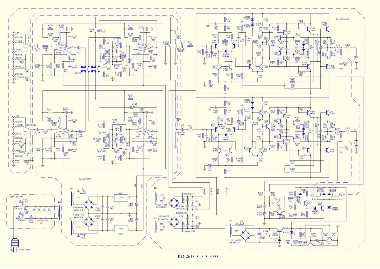 Koda KD-261 Schematic