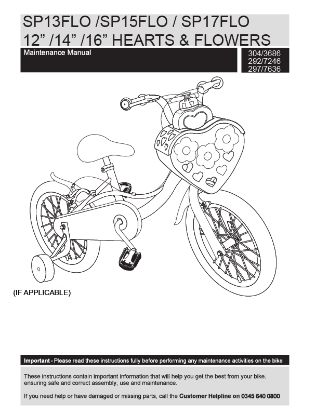 Spike SP14FLA Instruction manual