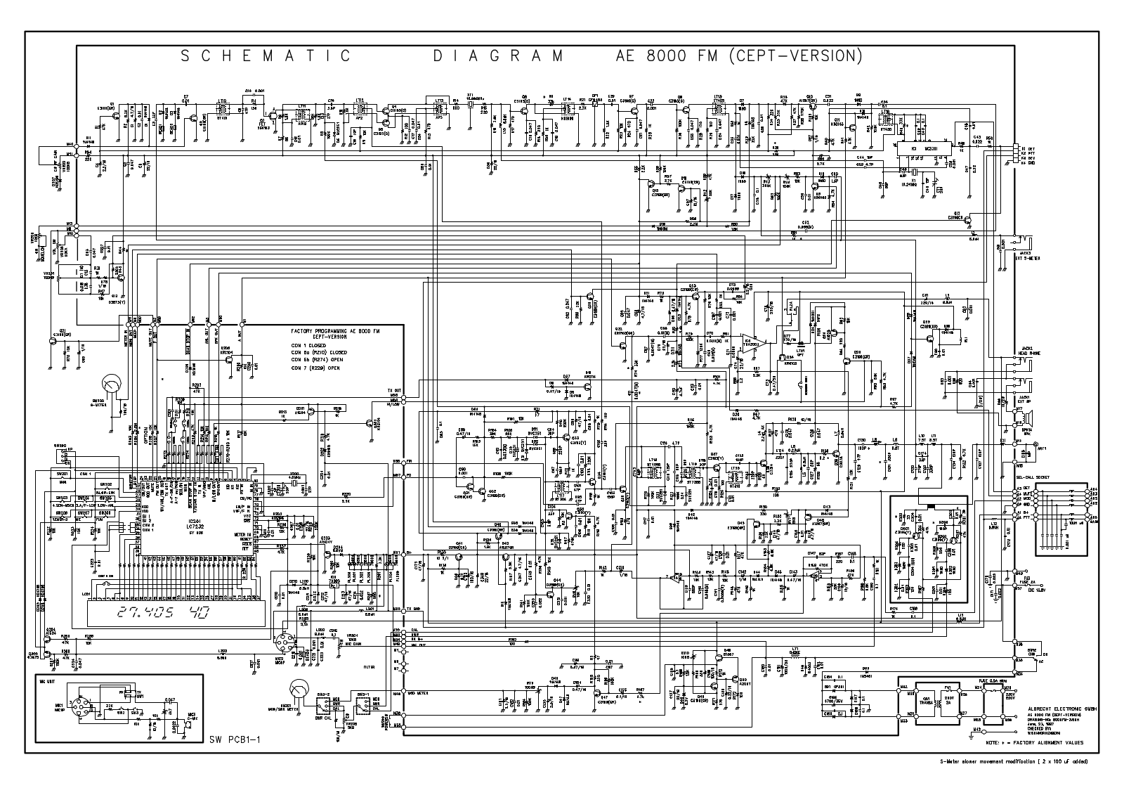 Albrecht AE 8000 ASC Circuit Diagram