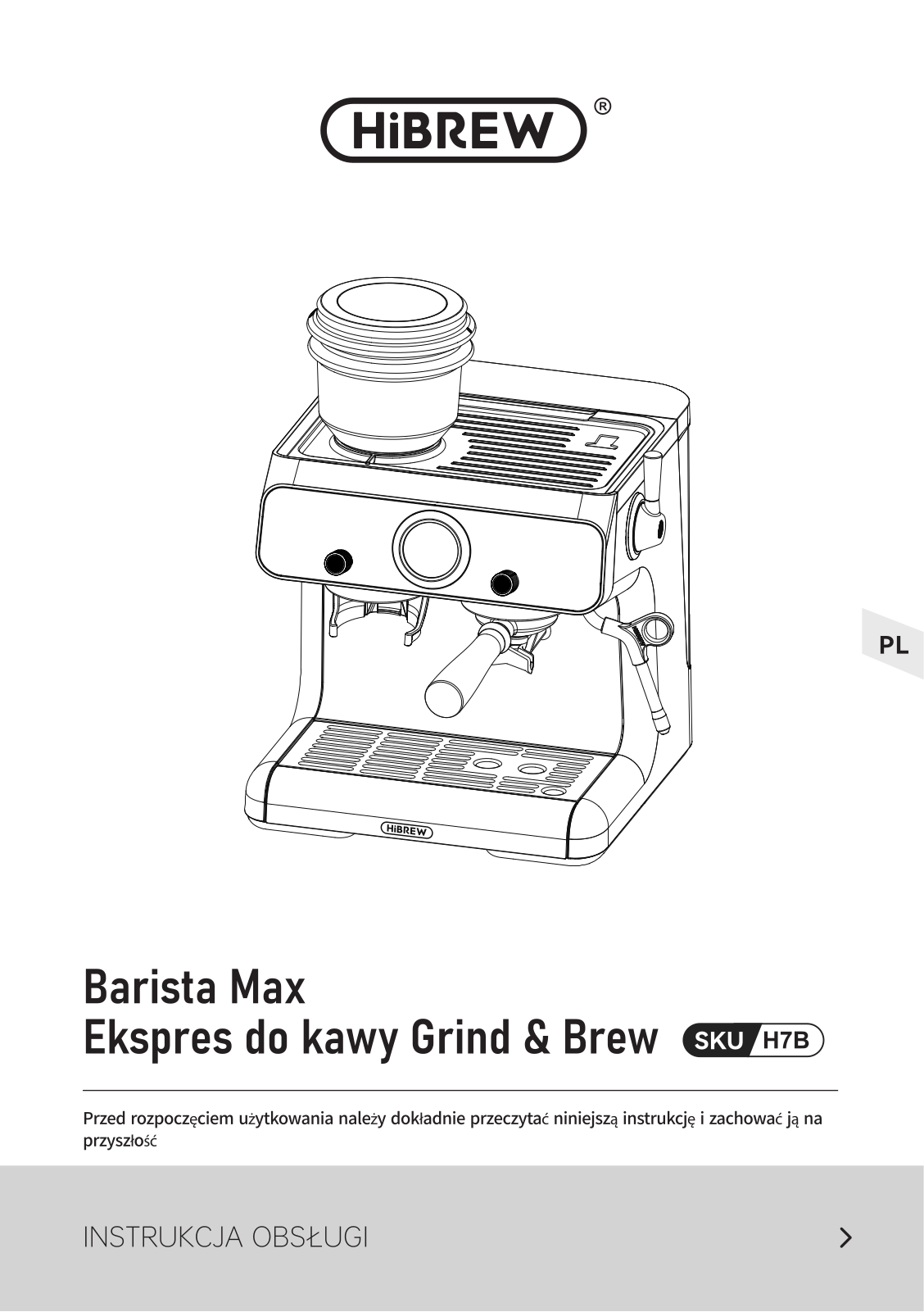 HIBREW Barista Max, H7B User guide - ManualMachine.com
