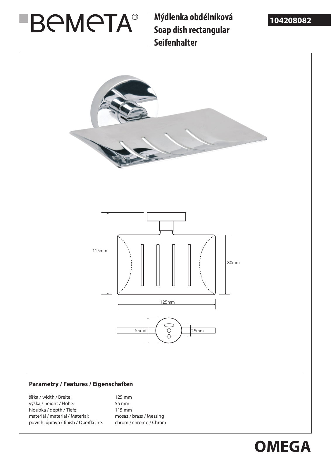 Bemeta Omega 104208082 User guide