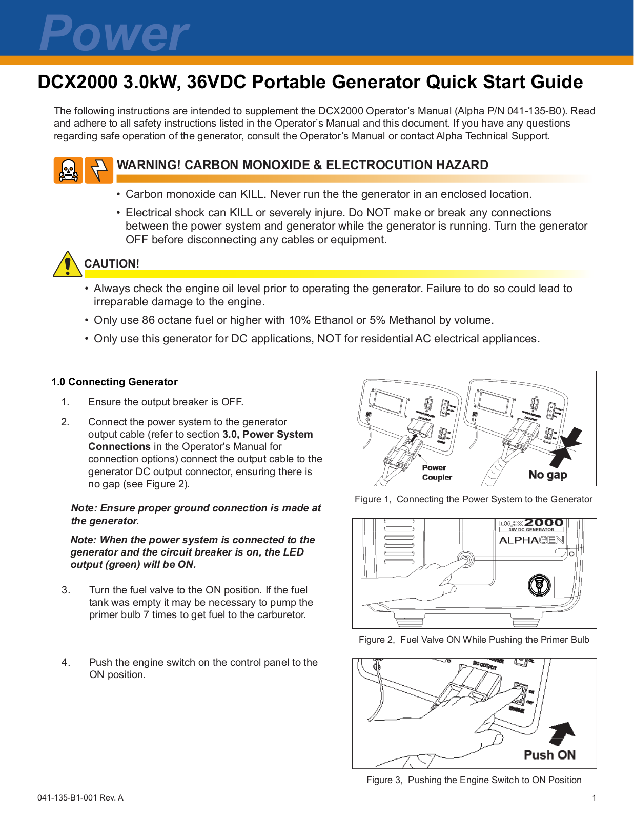 Alpha DCX2000 Quick Start Guide