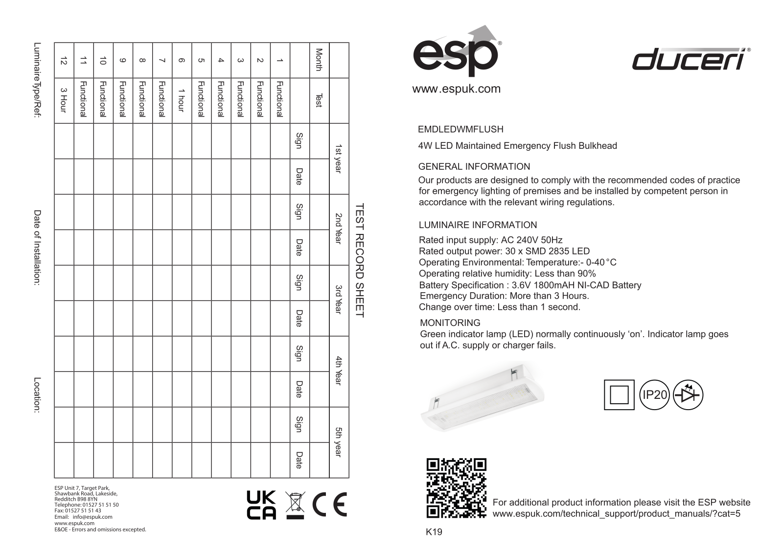 Elite Security Products D2000WH User guide - ManualMachine.com