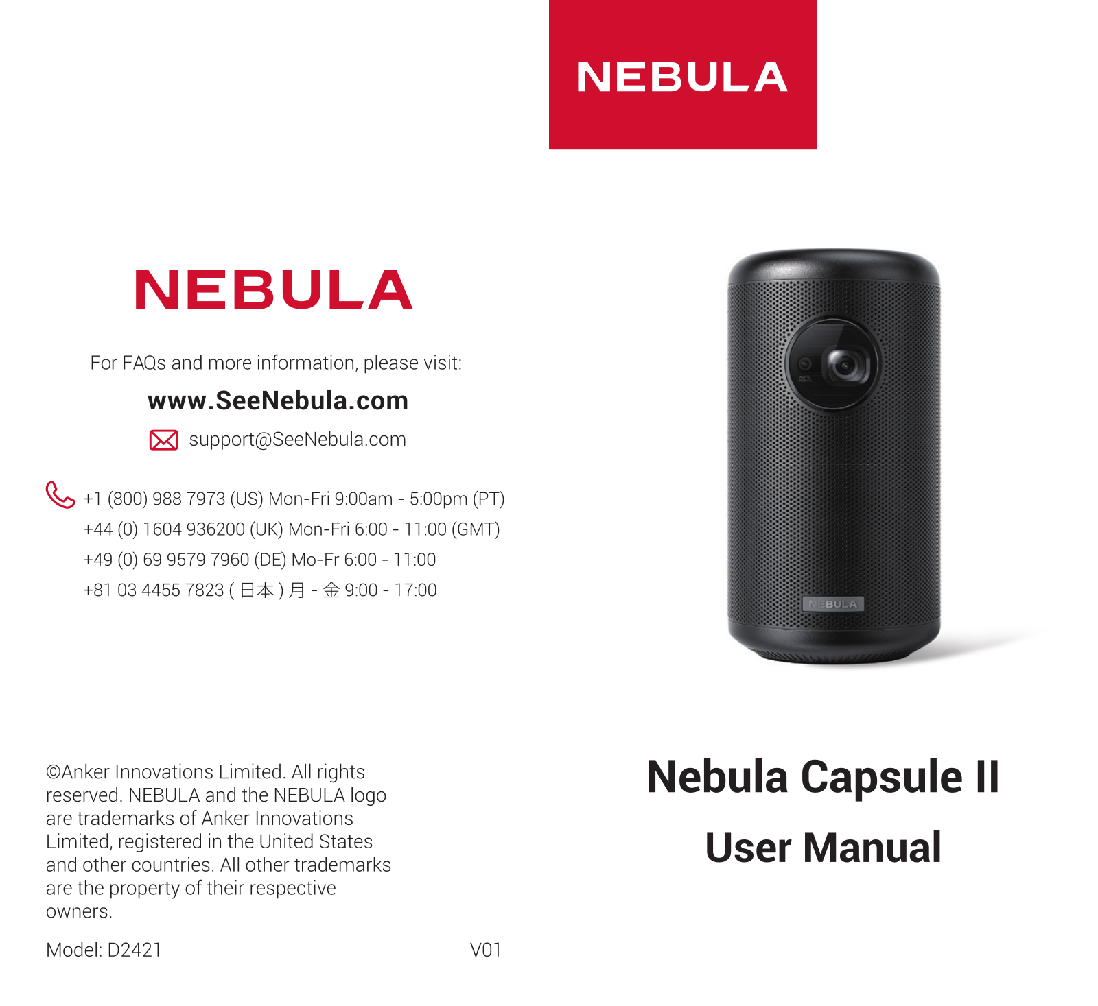 Nebula D2421 User Manual