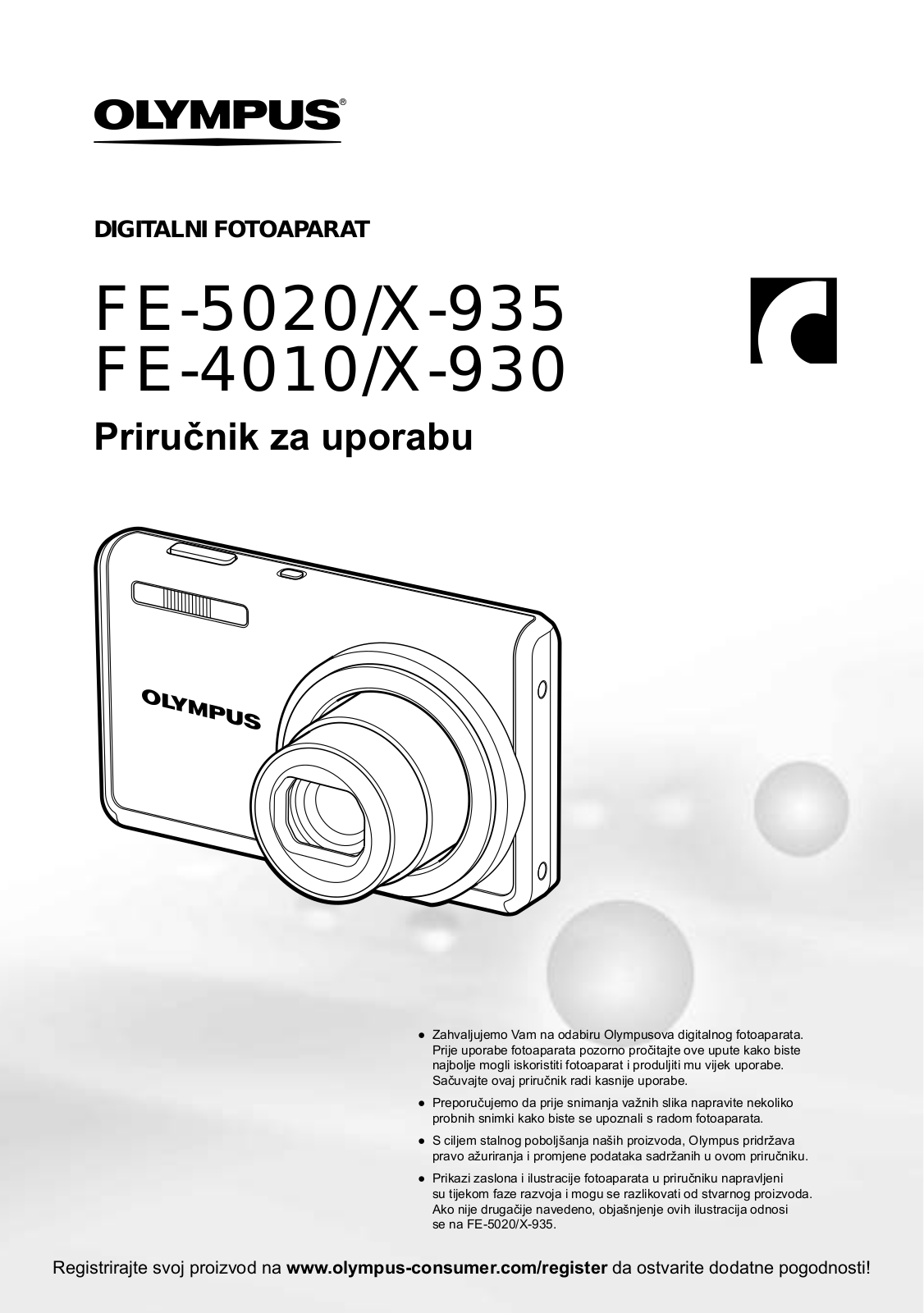 OLYMPUS FE-5020 User Manual