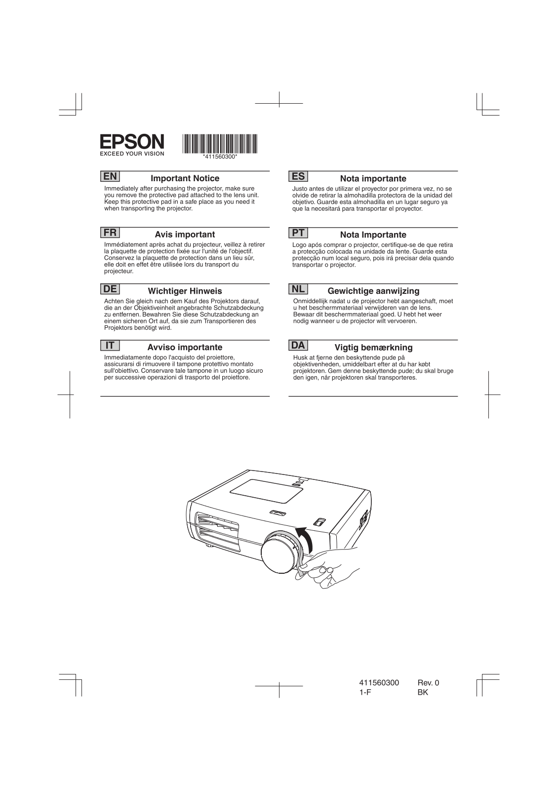 Epson EH-TW3500, EH-TW3600 User notes