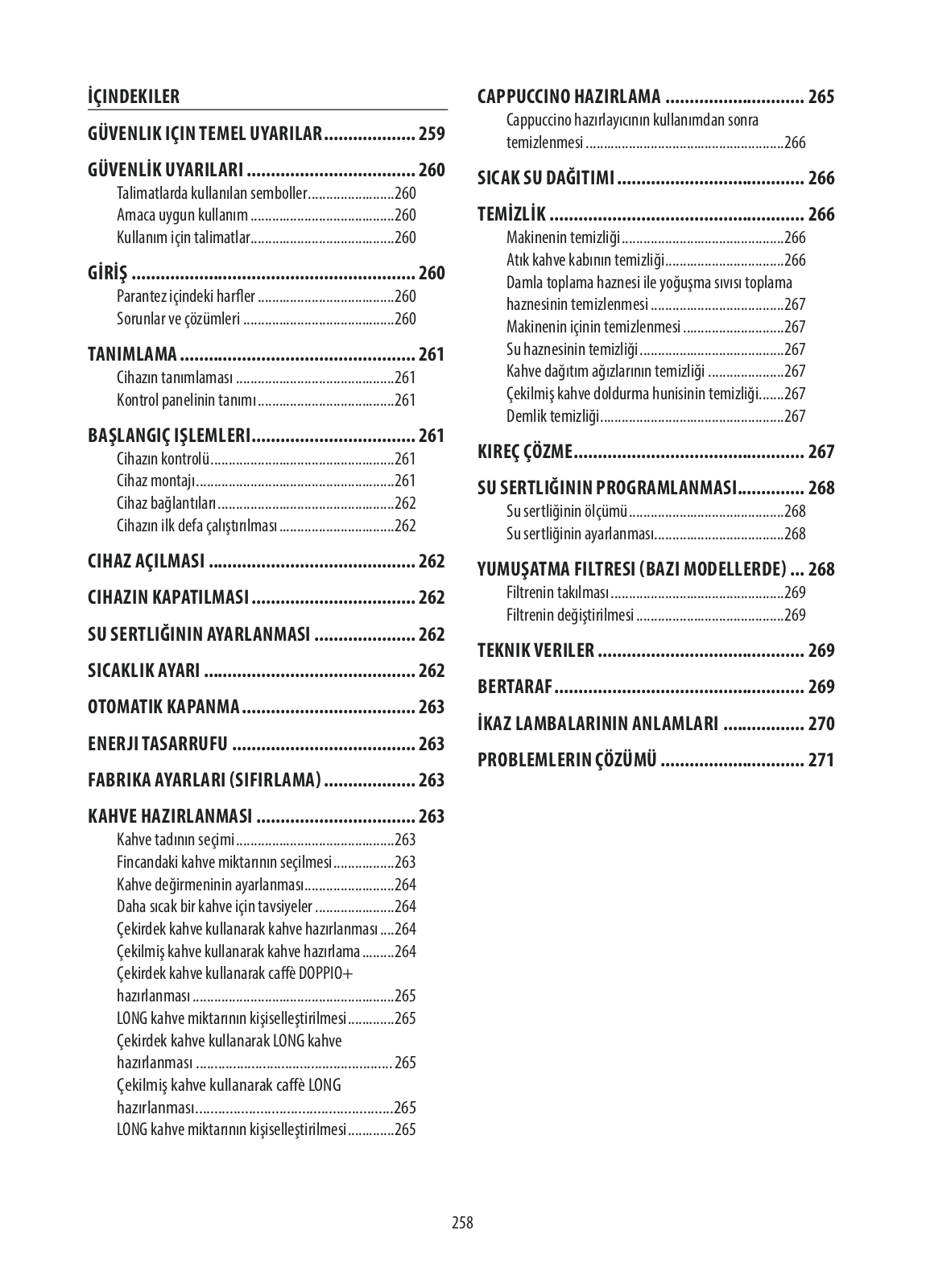 Delonghi ETAM29.513.WB, ETAM29510SB Instruction manuals