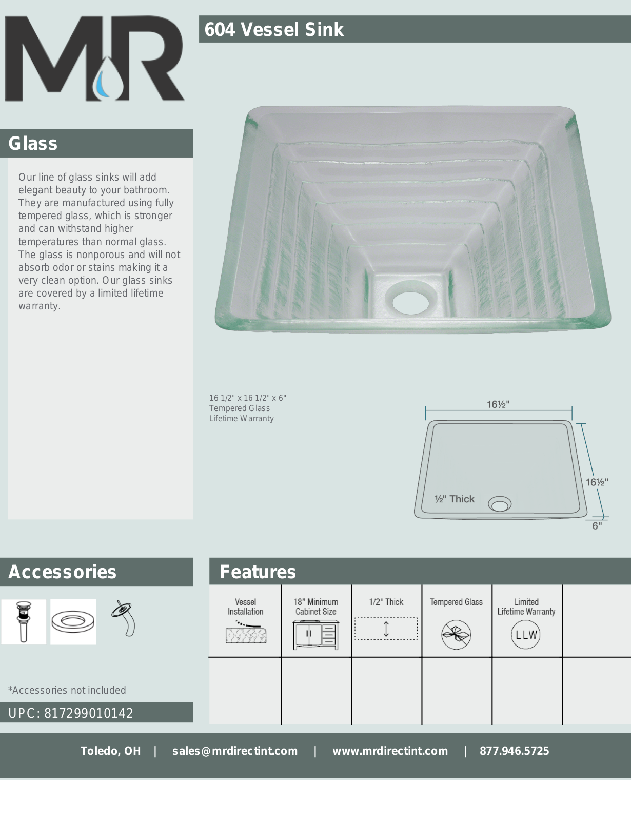 MR Direct MRDR1038 Specifications & Dimensions - ManualMachine.com