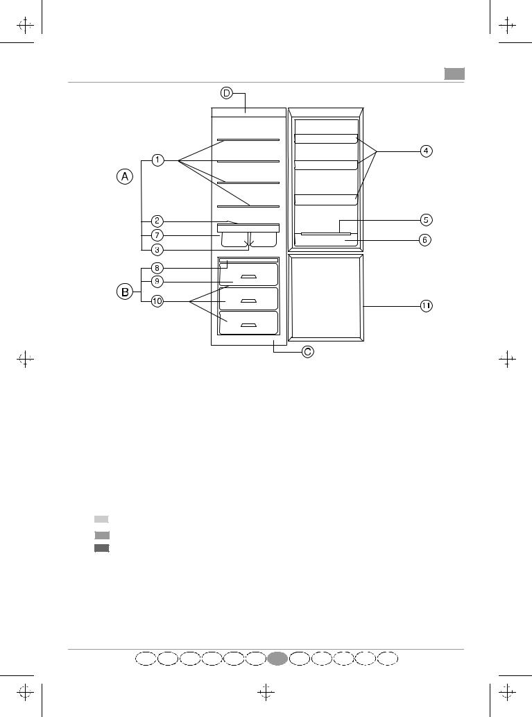 Whirlpool KGCT SYMPHONY, ARZ 860/H/SILVER, ARZ 560/H/YELLOW, ART 860/H, ART 861/H PROGRAM CHART